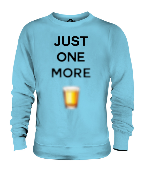 JUST ONE MORE KURZER UNISEX SWEATER PULLOVER PULLI SWEATSHIRT HERREN DAMEN