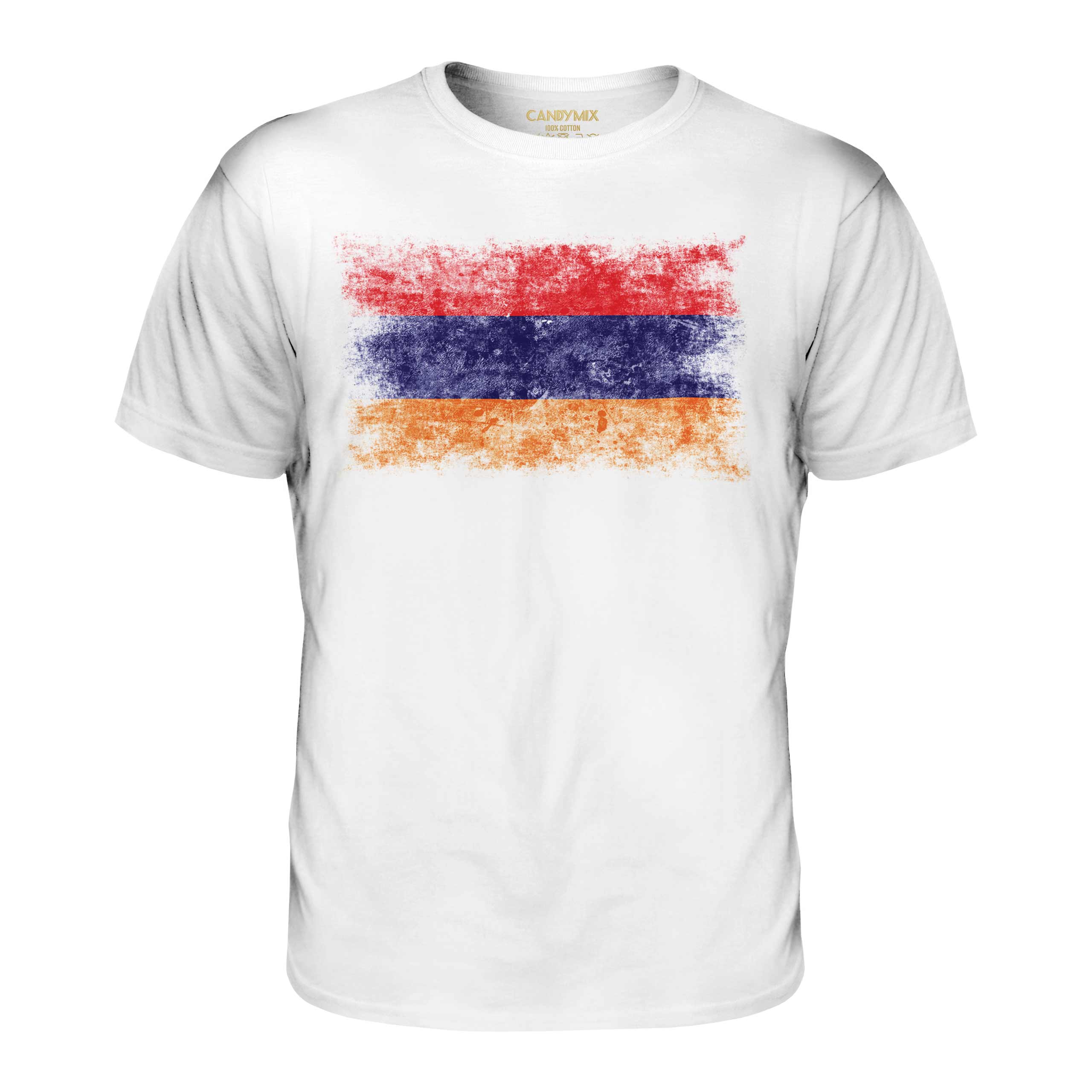 ARMENIA DISTRESSED FLAG MENS T-SHIRT TOP HAYASTÁN FOOTBALL ARMENIAN GIFT SHIRT - Picture 3 of 21
