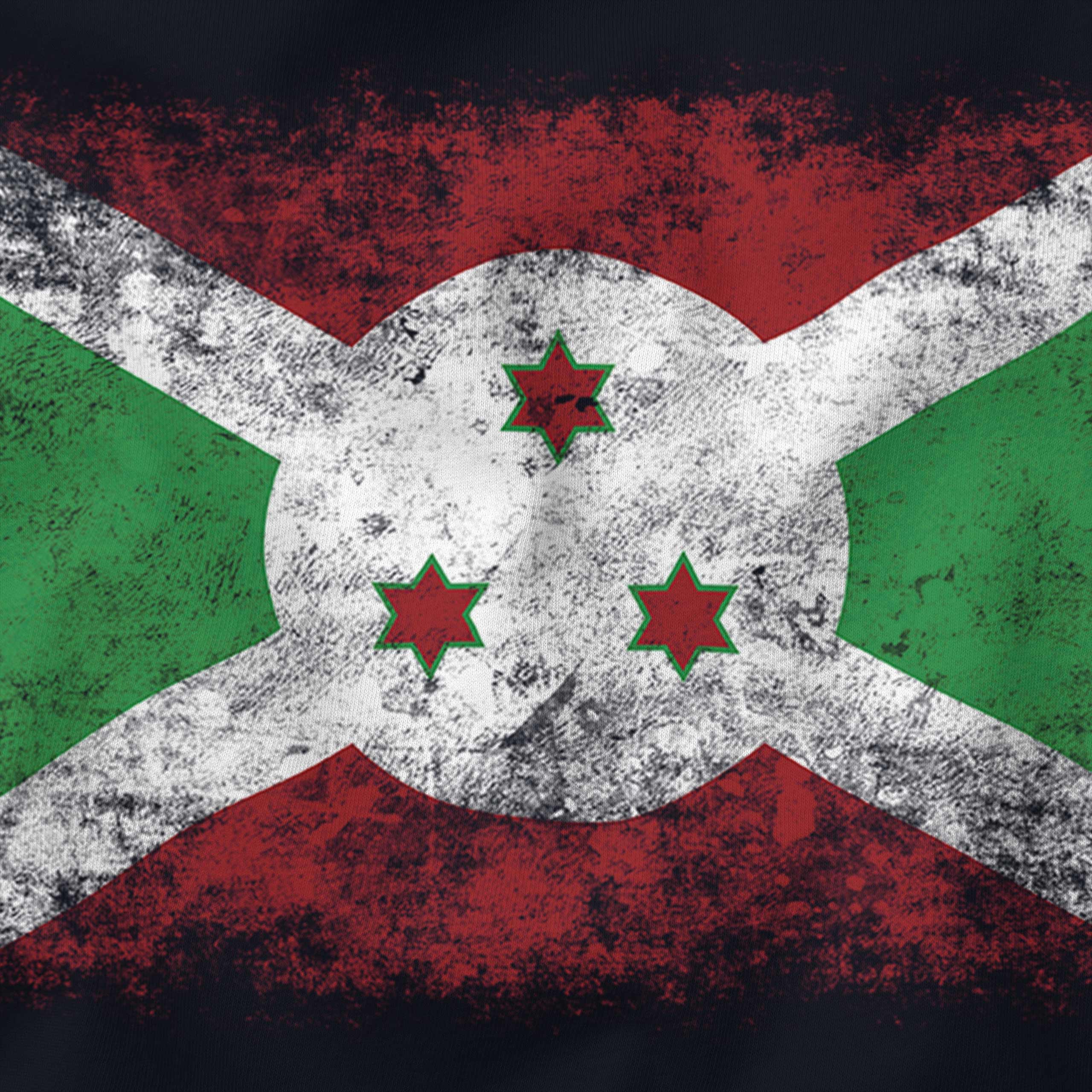 Burundi Distressed Flagge Herren T - Shirt Top Burundisches Fußball Trikot Gift - Bild 19 von 21