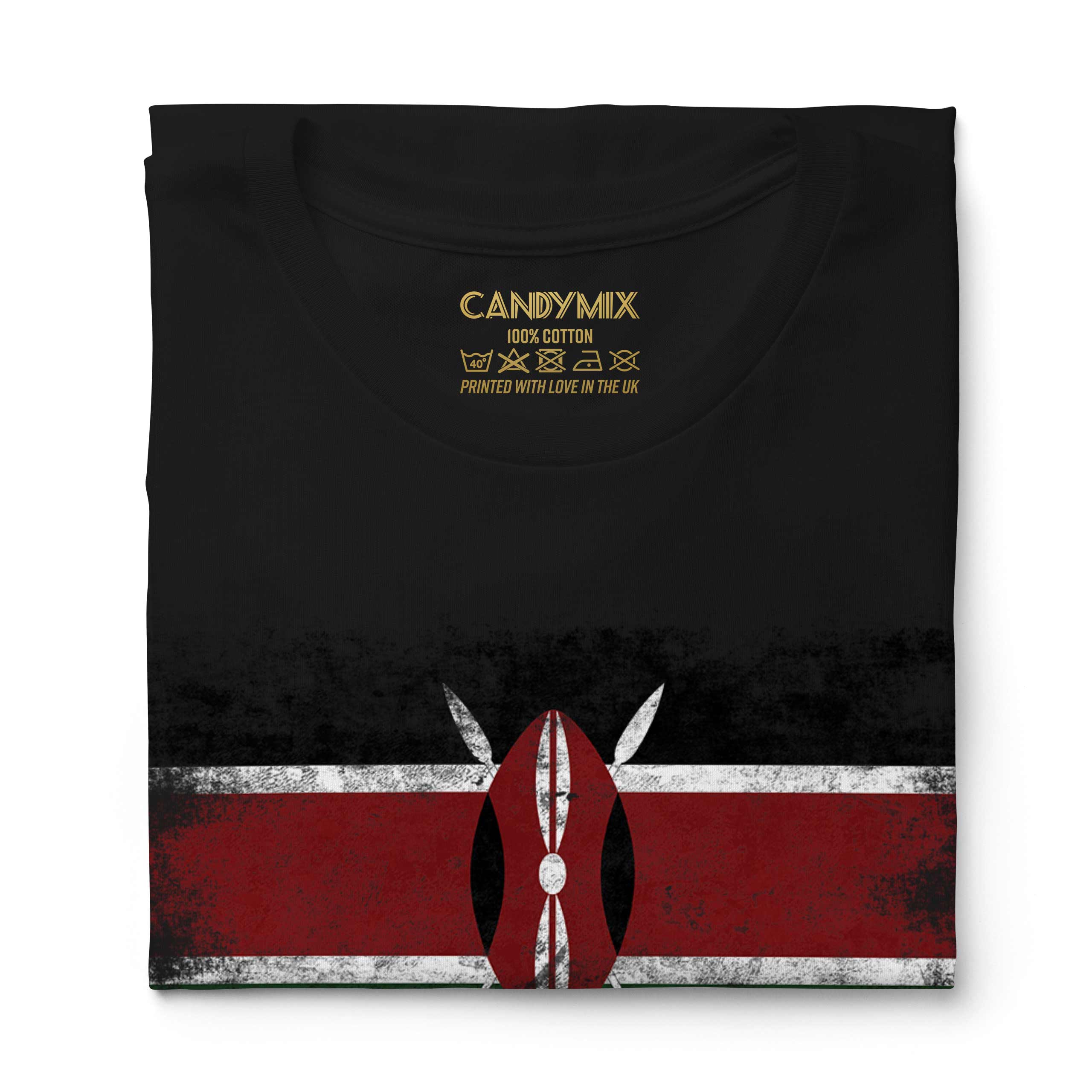 KENYA DISTRESSED FLAG LADIES T-SHIRT TOP KENYAN SHIRT FOOTBALL JERSEY GIFT - Picture 10 of 21