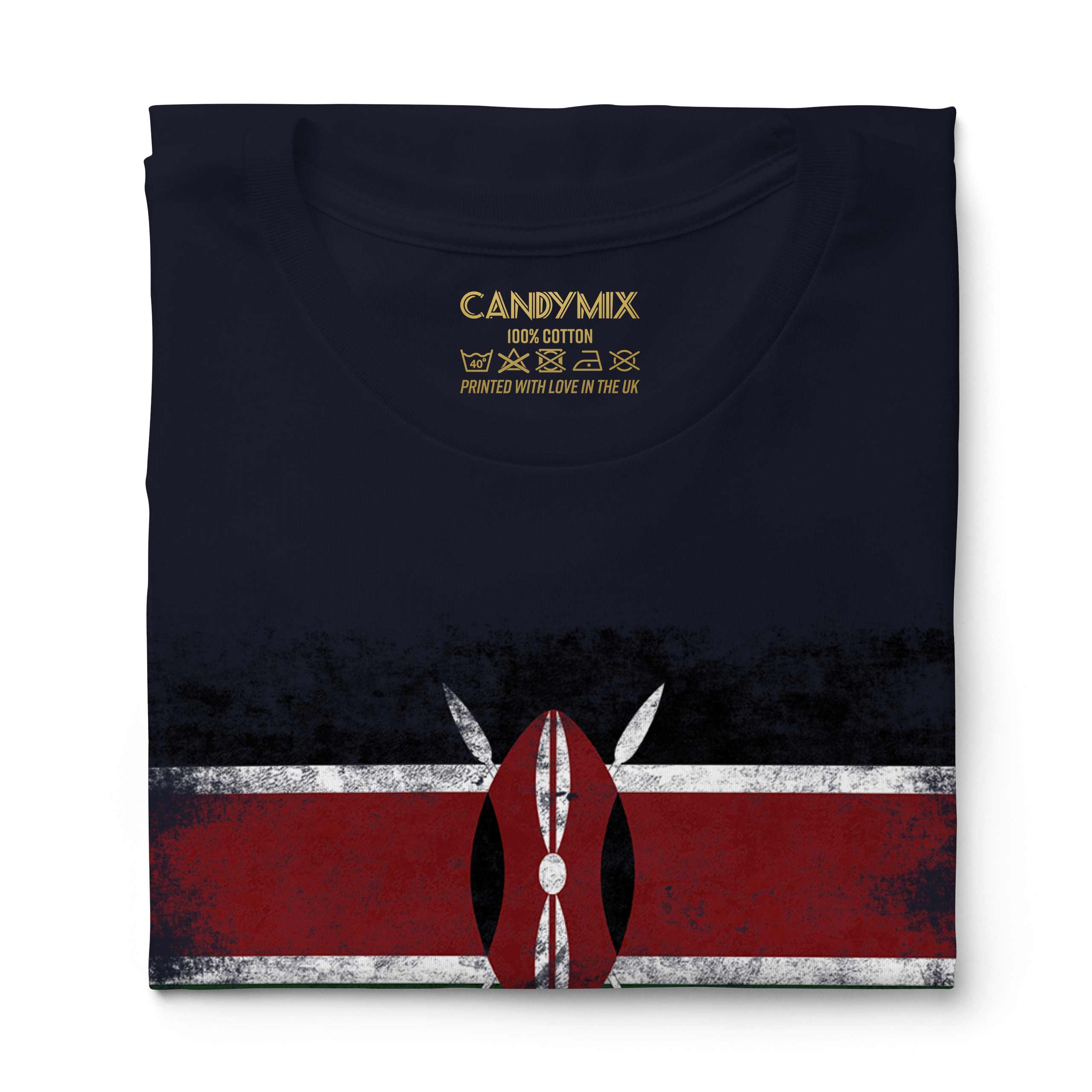 KENYA DISTRESSED FLAG LADIES T-SHIRT TOP KENYAN SHIRT FOOTBALL JERSEY GIFT - Picture 20 of 21