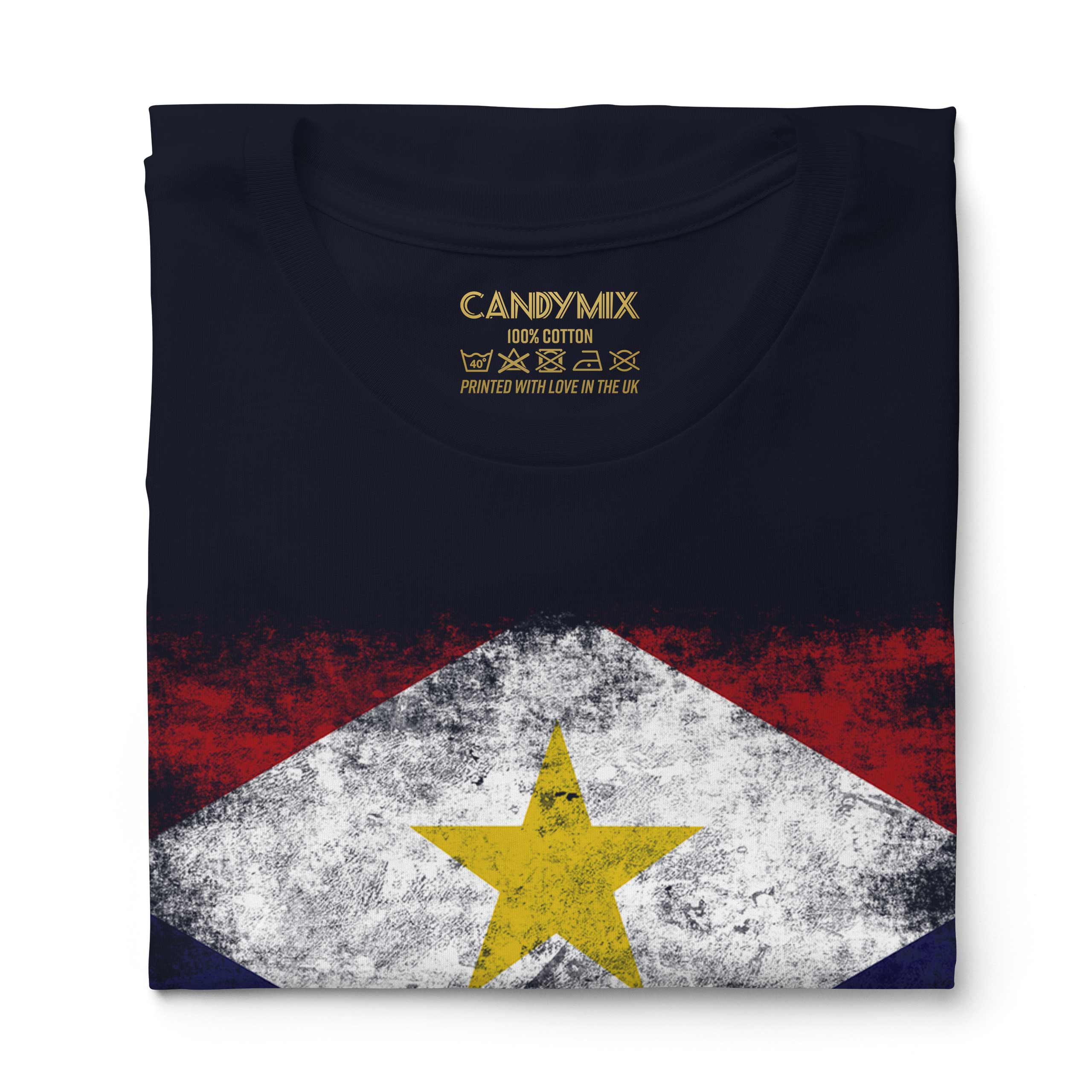 SABA DISTRESSED FLAG LADIES T-SHIRT TOP FOOTBALL GIFT SHIRT CLOTHING JERSEY - Picture 20 of 21