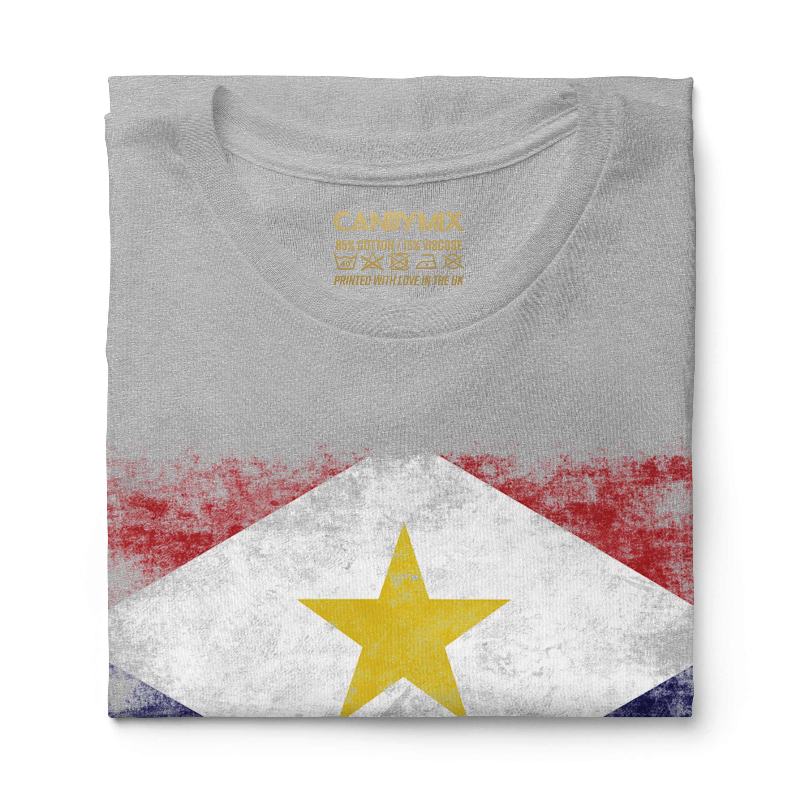 SABA DISTRESSED FLAG LADIES T-SHIRT TOP FOOTBALL GIFT SHIRT CLOTHING JERSEY - Picture 15 of 21