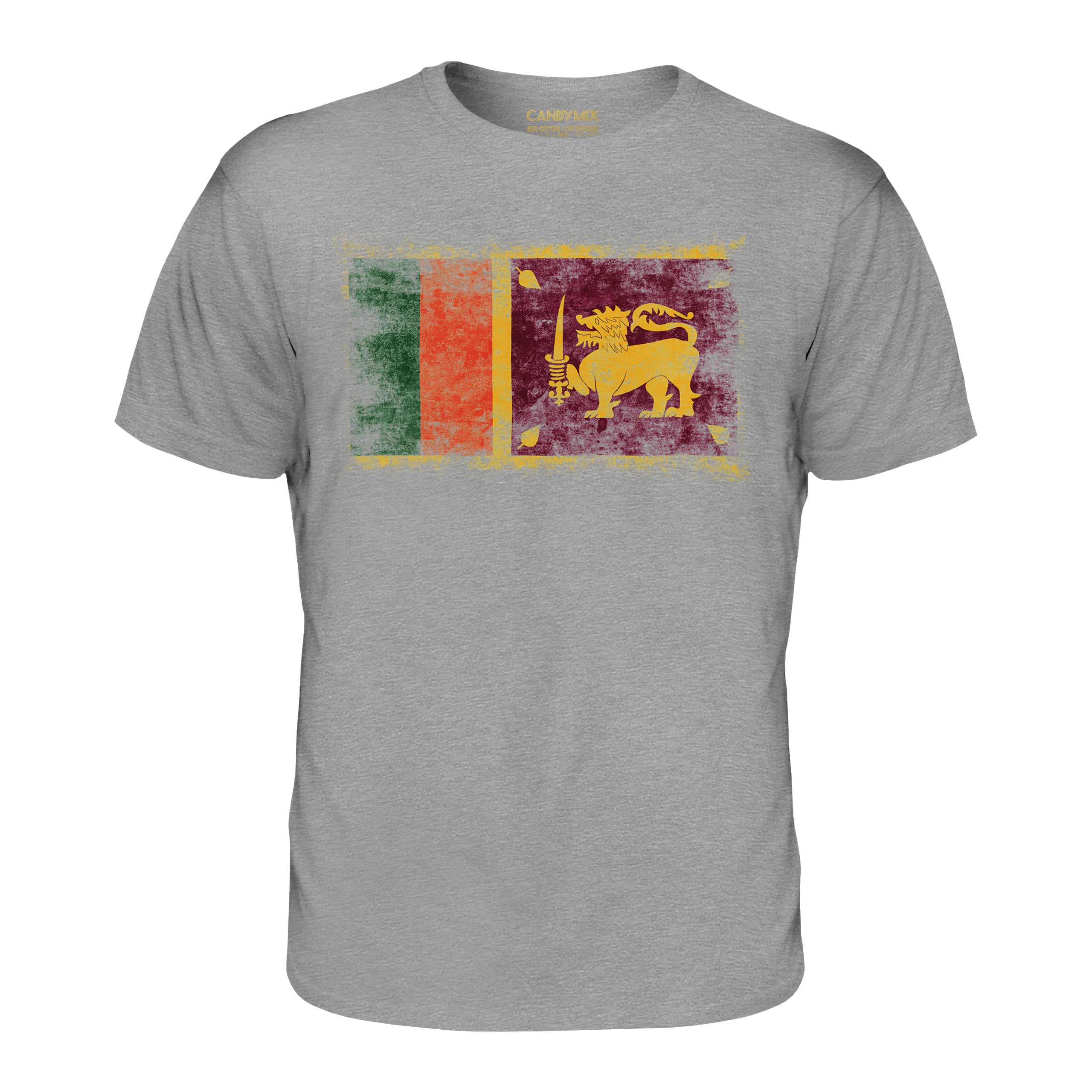 SRI LANKA DISTRESSED FLAG MENS TSHIRT TOP SRI LANK? FOOTBALL LANKAN