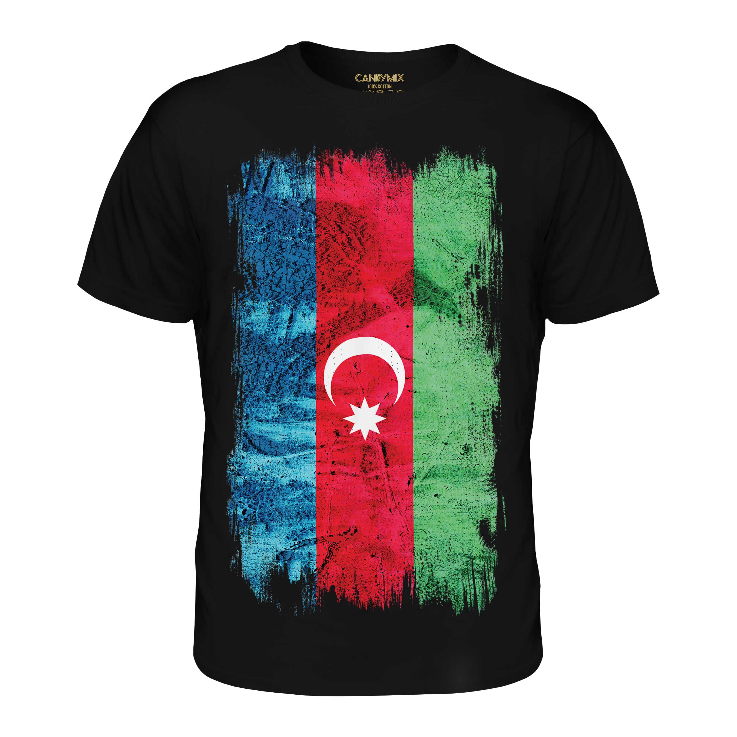 AZERBAIJAN GRUNGE FLAG MENS T-SHIRT TEE TOP AZ?RBAYCAN AZERI AZERBAIJANI SHIRT - Picture 8 of 21
