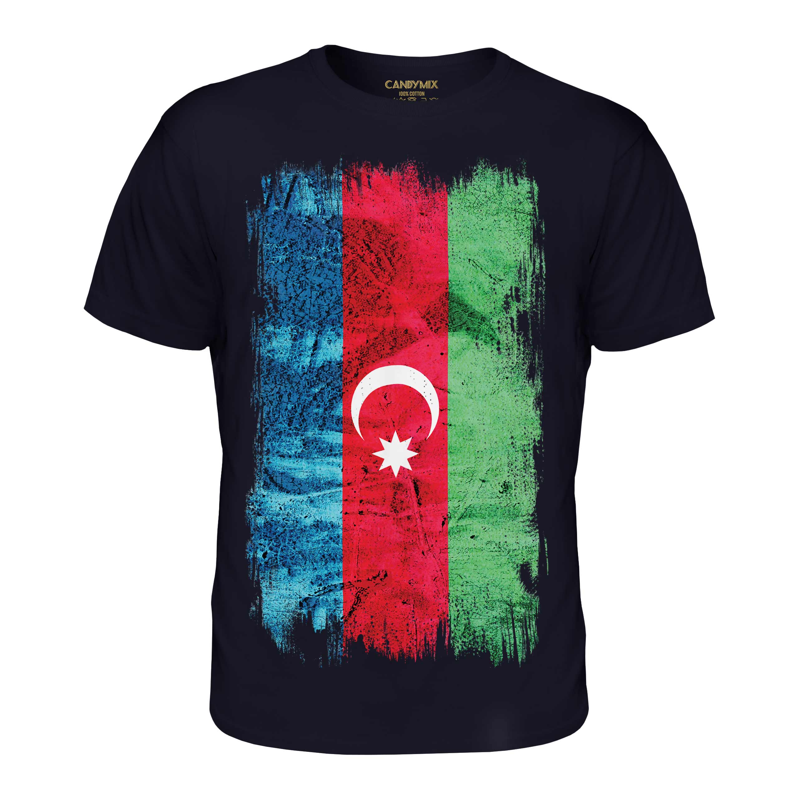 AZERBAIJAN GRUNGE FLAG MENS T-SHIRT TEE TOP AZ?RBAYCAN AZERI AZERBAIJANI SHIRT - Picture 18 of 21