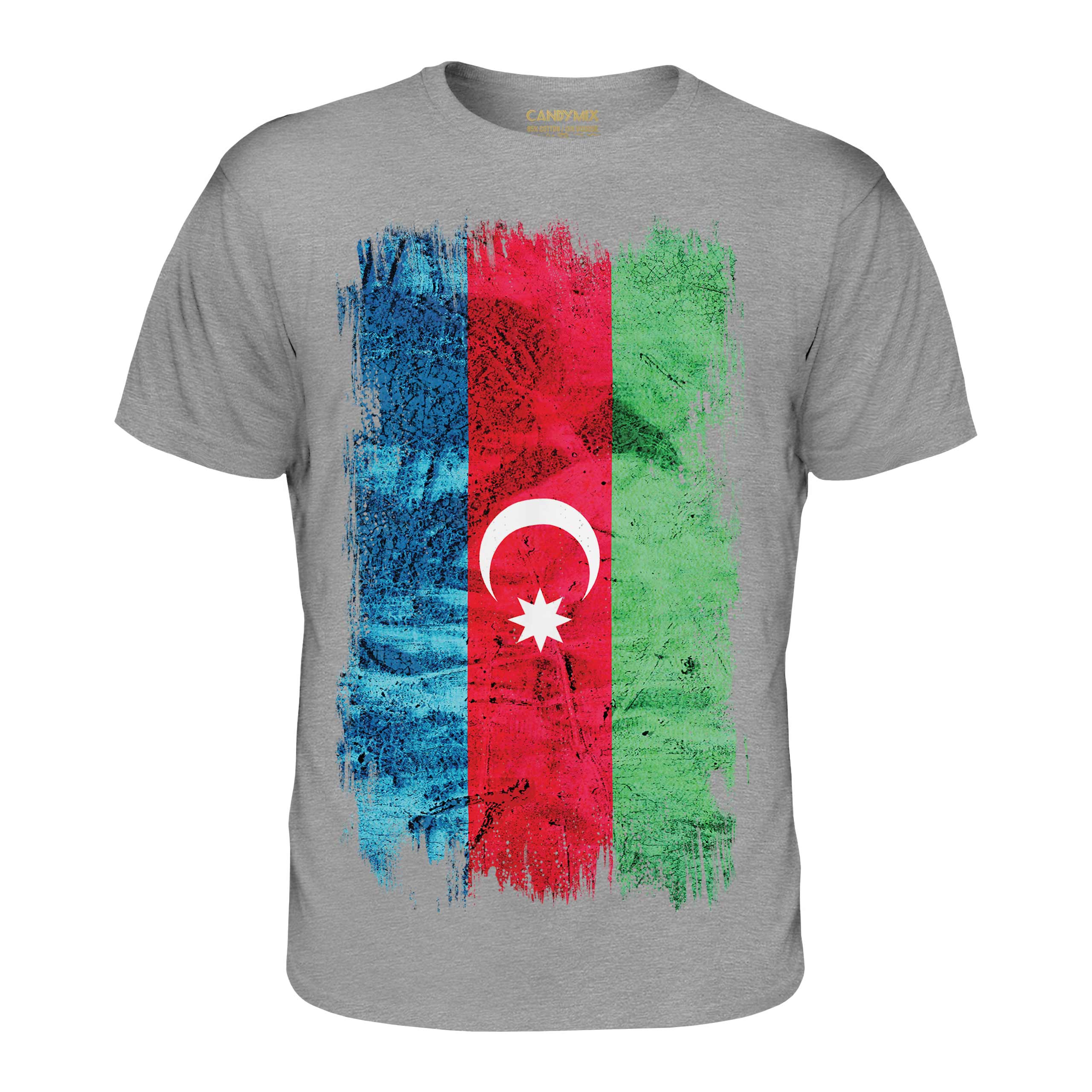 AZERBAIJAN GRUNGE FLAG MENS T-SHIRT TEE TOP AZ?RBAYCAN AZERI AZERBAIJANI SHIRT - Picture 13 of 21