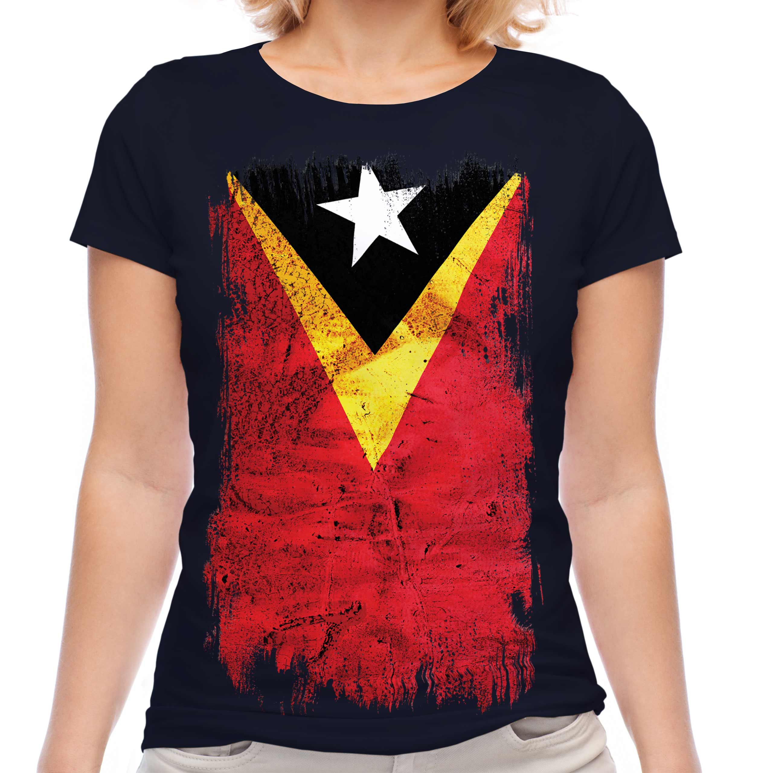East Timor Love Text Flag Girls Women/'s Ladies Tank Top Vest T Shirt White