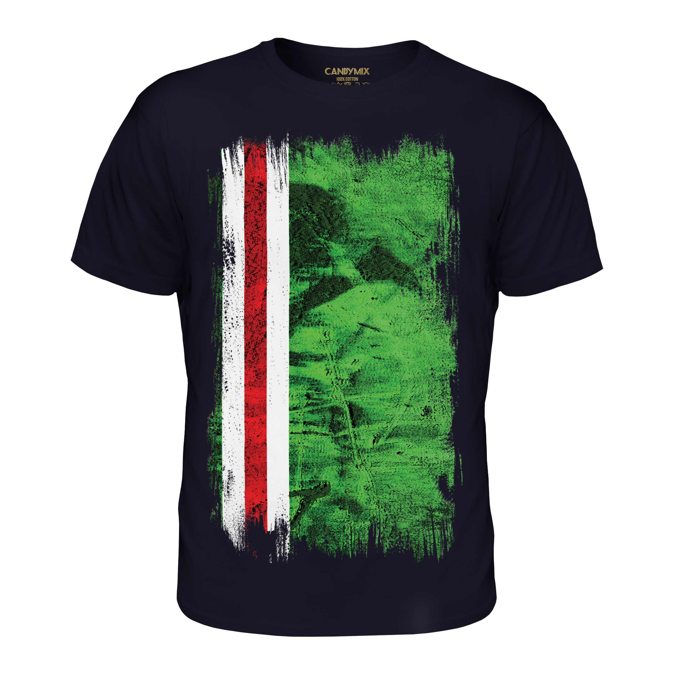 T-shirt Homme île De Man - Imprimé Drapeau Grunge - Noir - 100% Coton - Coupe Standard - Taille 3XL