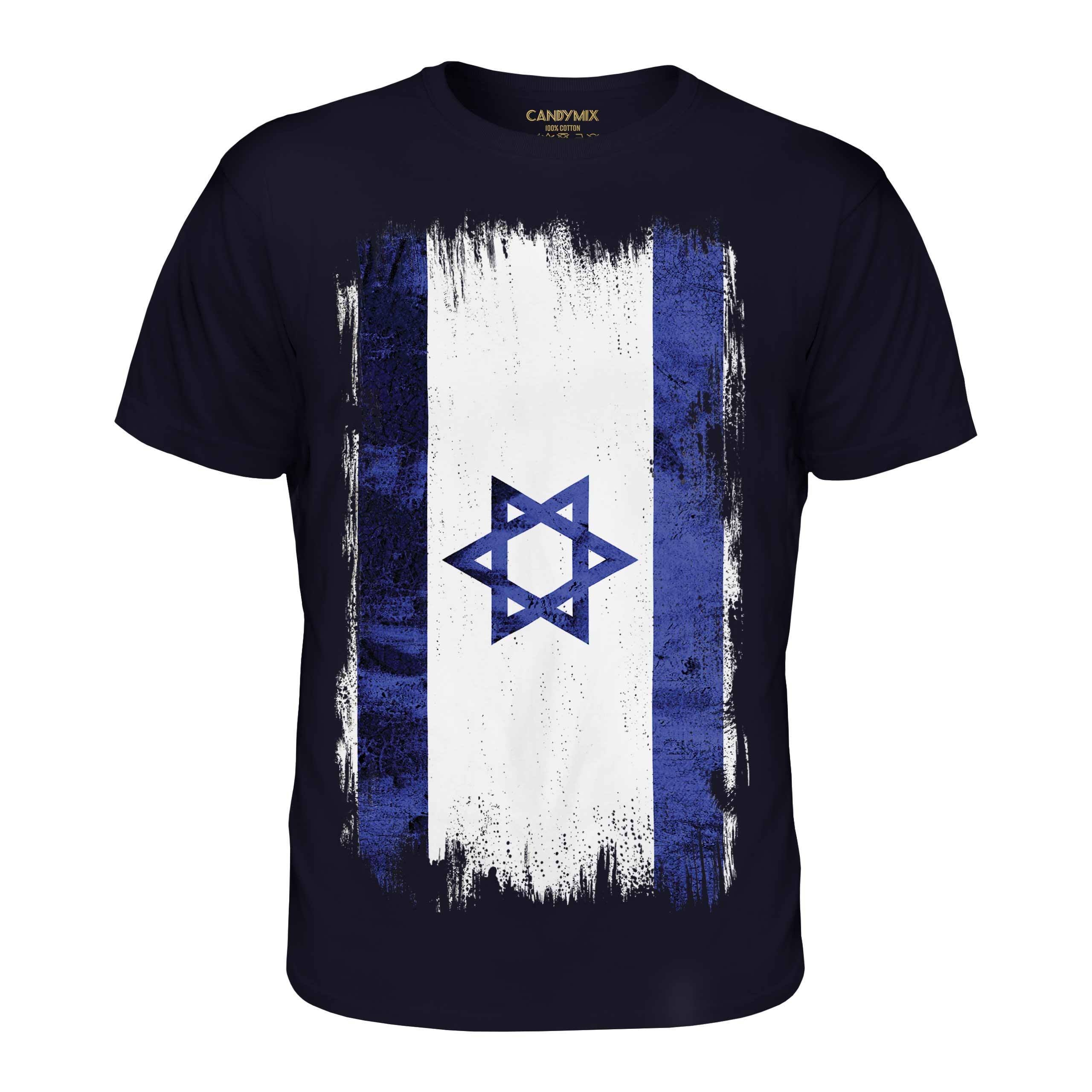 ISRAEL GRUNGE FLAG MENS T-SHIRT TEE TOP YISRAEL ISRAELI ISR?'?L SHIRT  FOOTBALL