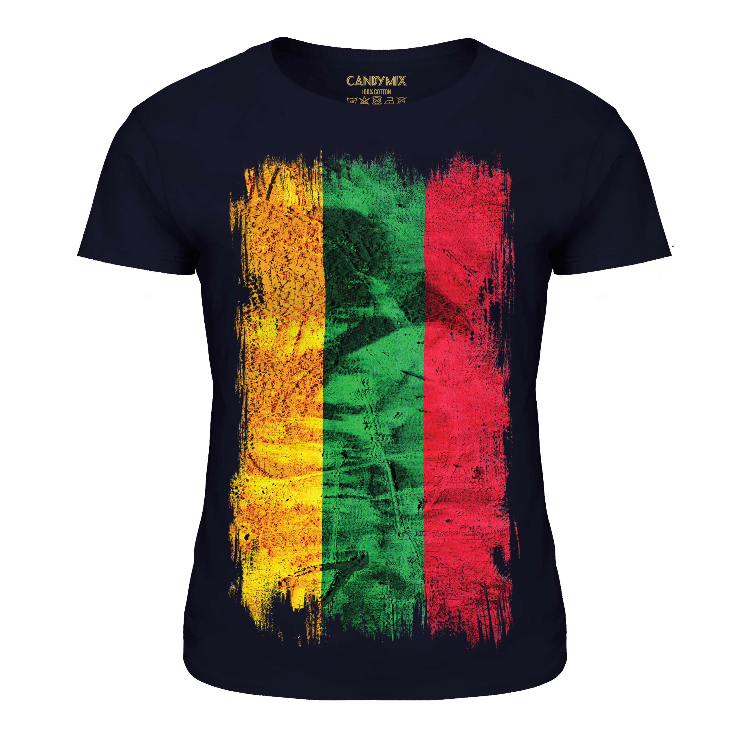 LITHUANIA GRUNGE FLAG LADIES T-SHIRT TEE TOP LIETUVA FOOTBALL LITHUANIAN SHIRT - Picture 18 of 21