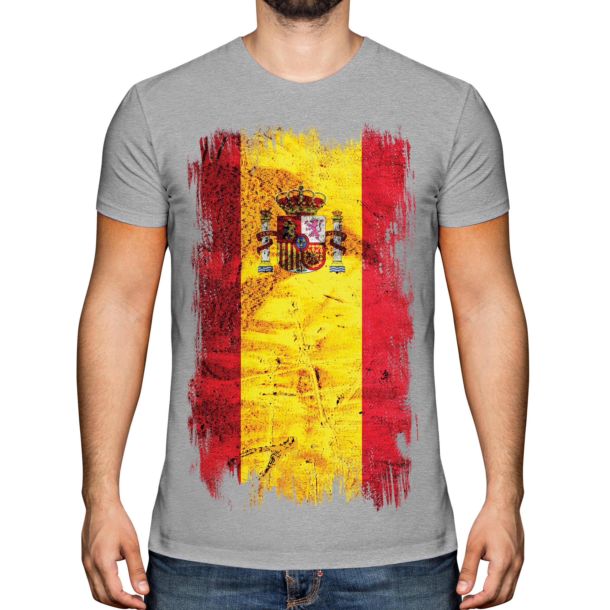 eBay SPANISH GRUNGE TOP ESPAÑA FLAG T-SHIRT | SPAIN ESPANHA MENS TEE ESPAINIA ESPANYA