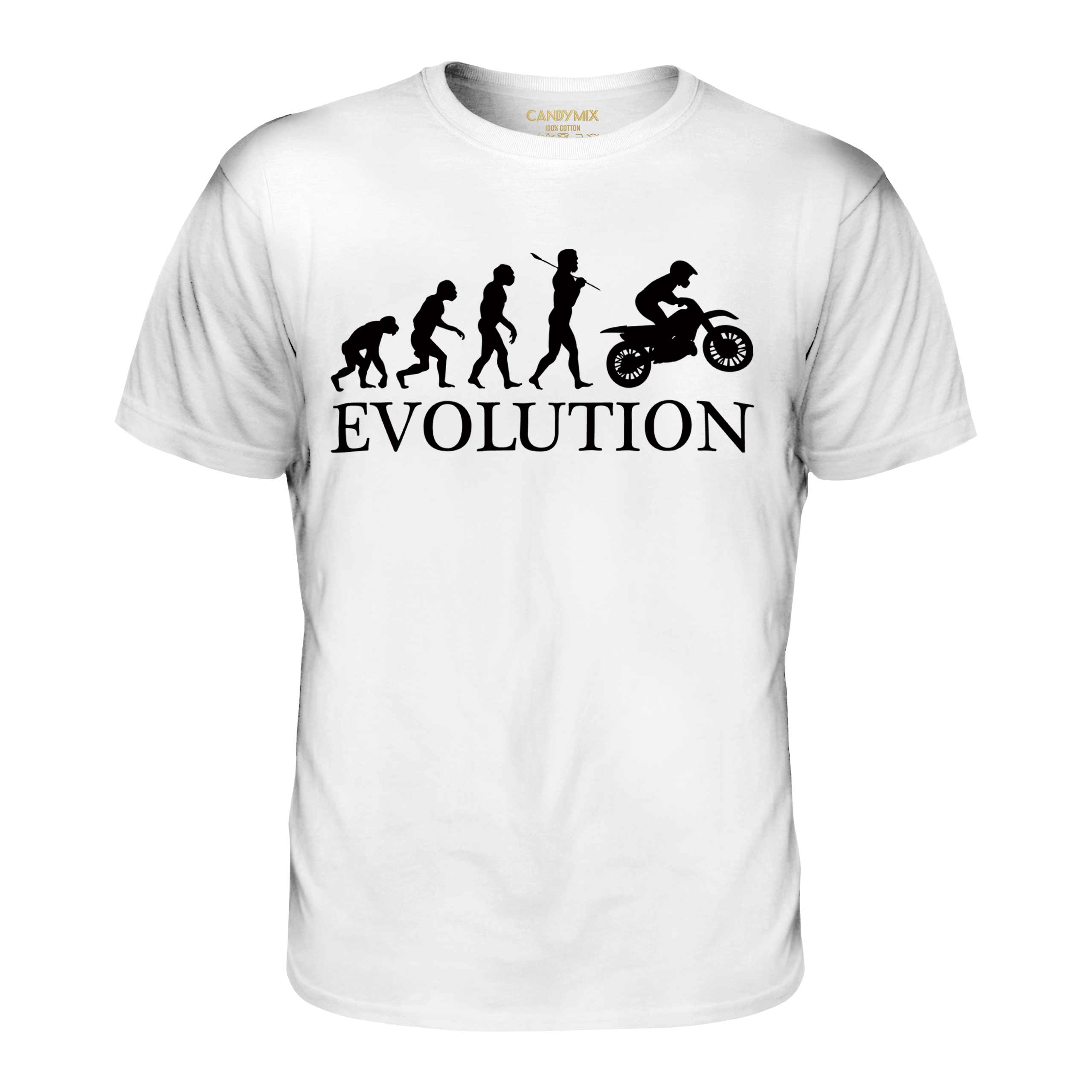 T-shirt Motocross Homme Fun - 100% Coton, Impressions Originales, 15 Couleurs, Tailles S à XXL - 6