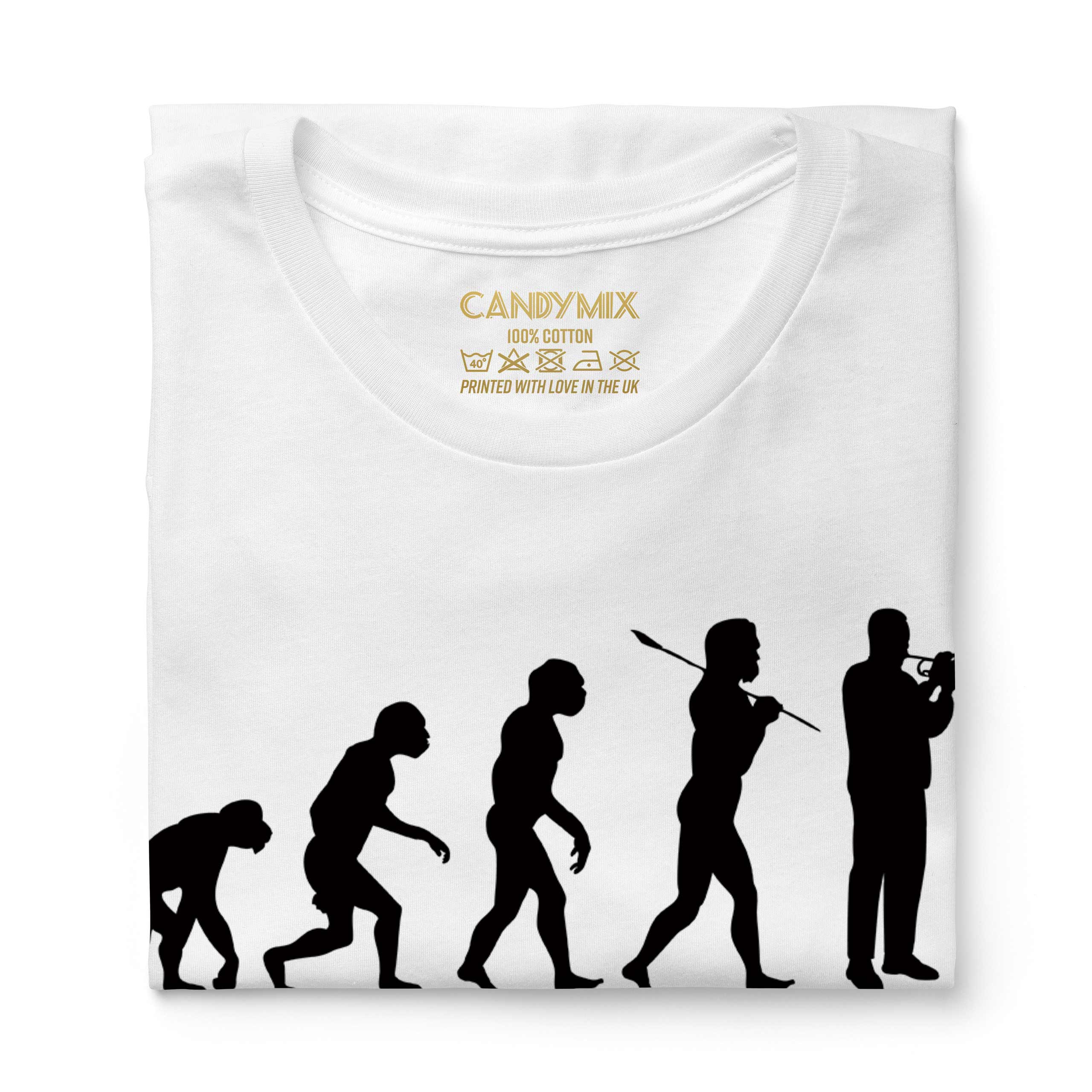TRUMPET PLAYER EVOLUTION OF MAN LADIES T-SHIRT TEE TOP GIFT MUSICIAN - Picture 5 of 21