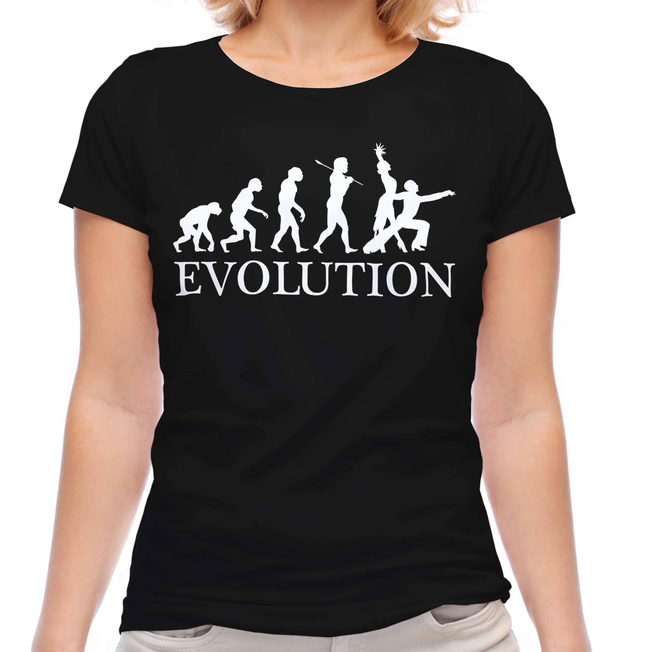 RUMBA DANCING EVOLUTION OF MAN LADIES T-SHIRT TEE TOP GIFT CLOTHING - Picture 7 of 21