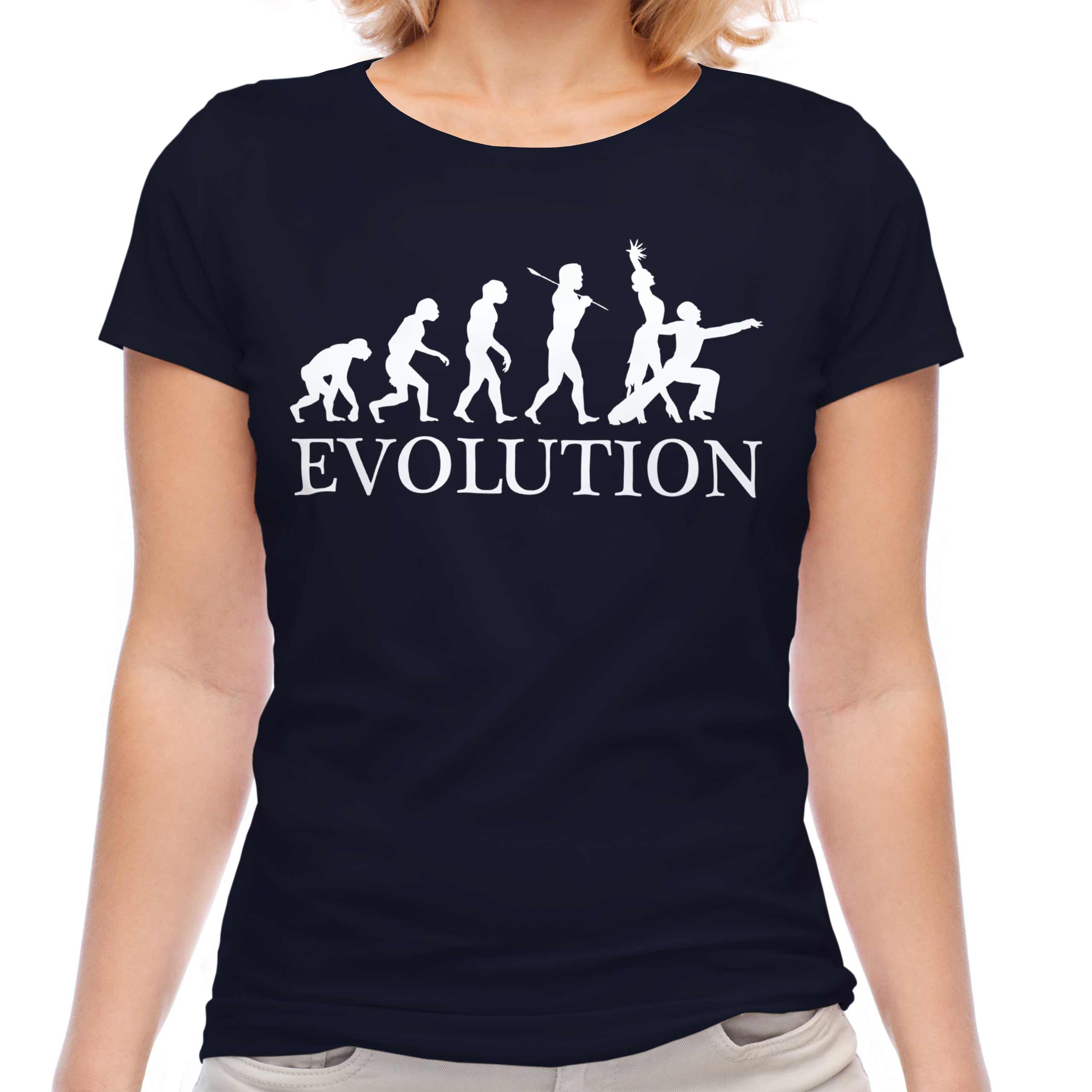 RUMBA DANCING EVOLUTION OF MAN LADIES T-SHIRT TEE TOP GIFT CLOTHING - Picture 17 of 21
