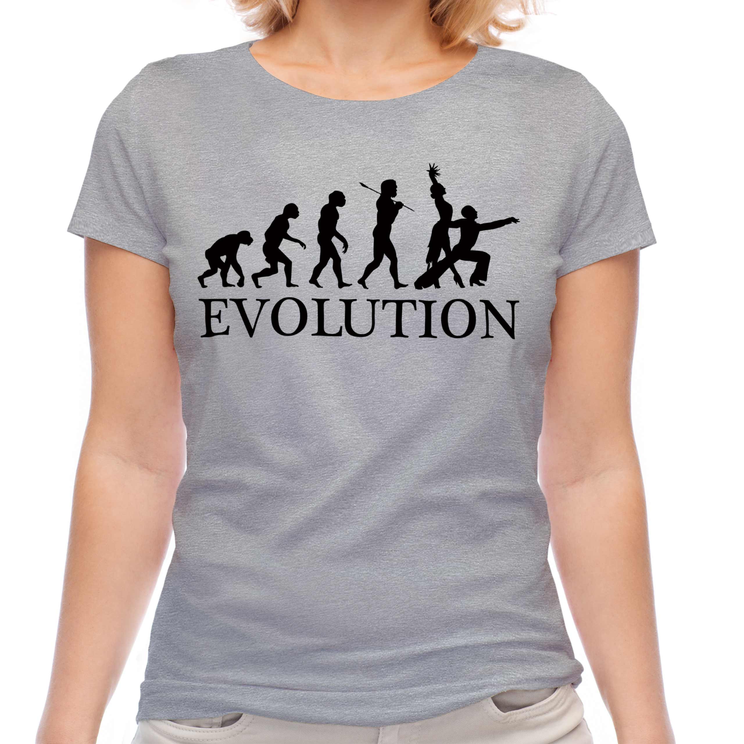RUMBA DANCING EVOLUTION OF MAN LADIES T-SHIRT TEE TOP GIFT CLOTHING - Picture 12 of 21