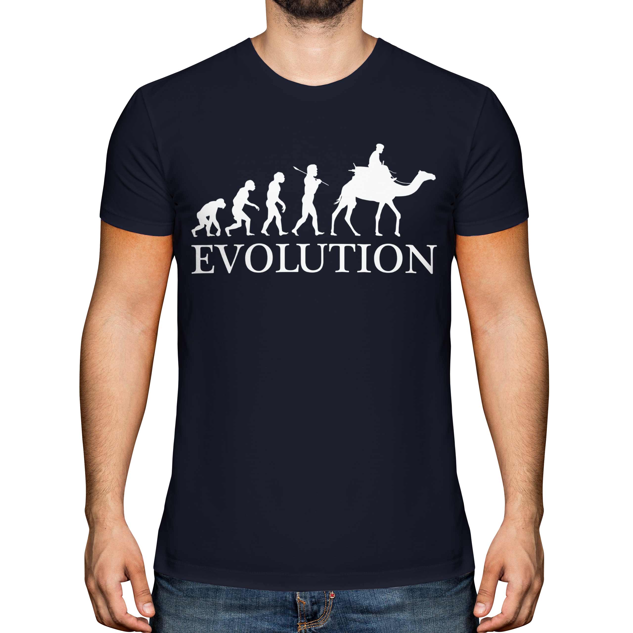 CAMEL RIDING EVOLUTION OF MAN HERREN T-SHIRT TOP GESCHENKKLEIDUNG - Bild 17 von 21