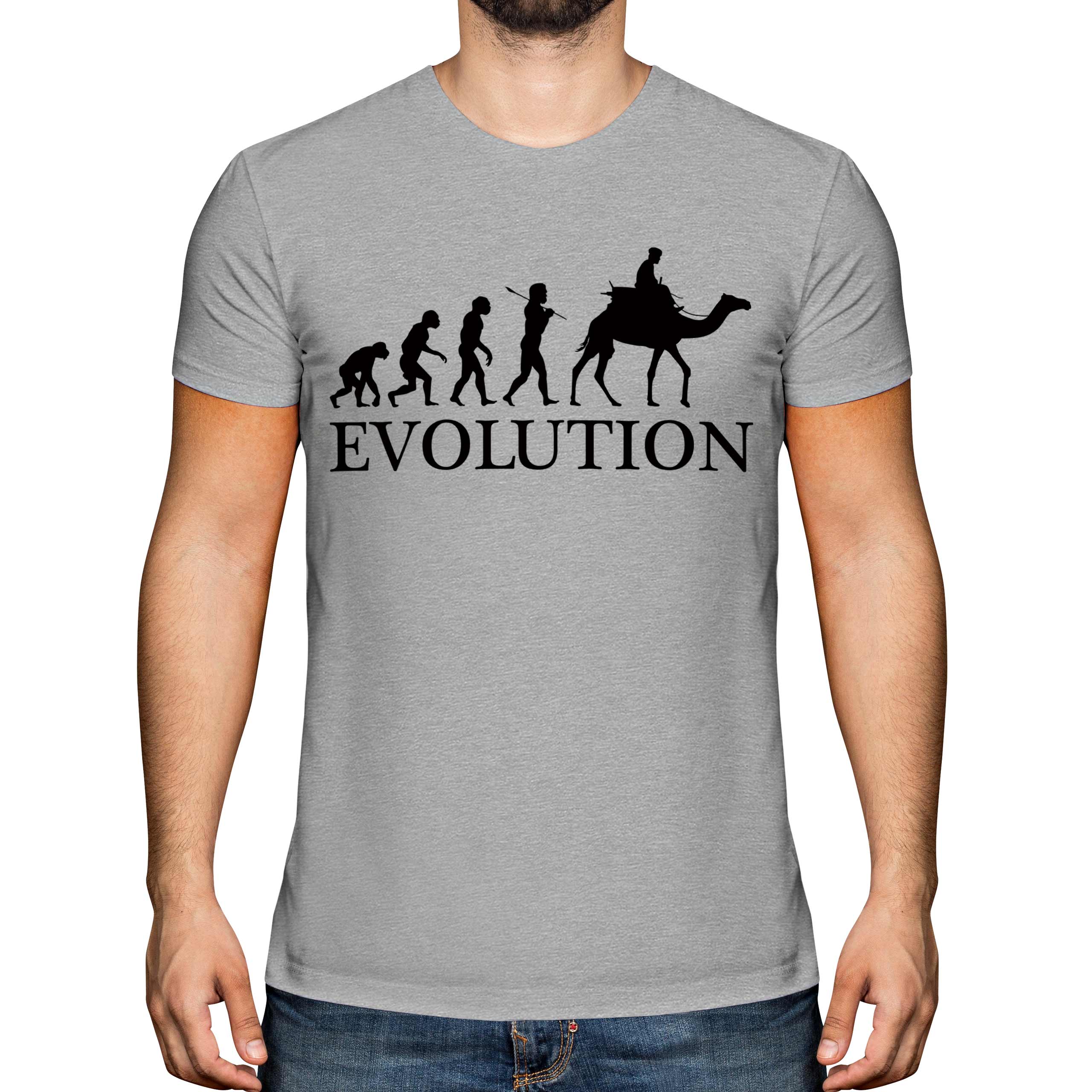 CAMEL RIDING EVOLUTION OF MAN HERREN T-SHIRT TOP GESCHENKKLEIDUNG - Bild 12 von 21