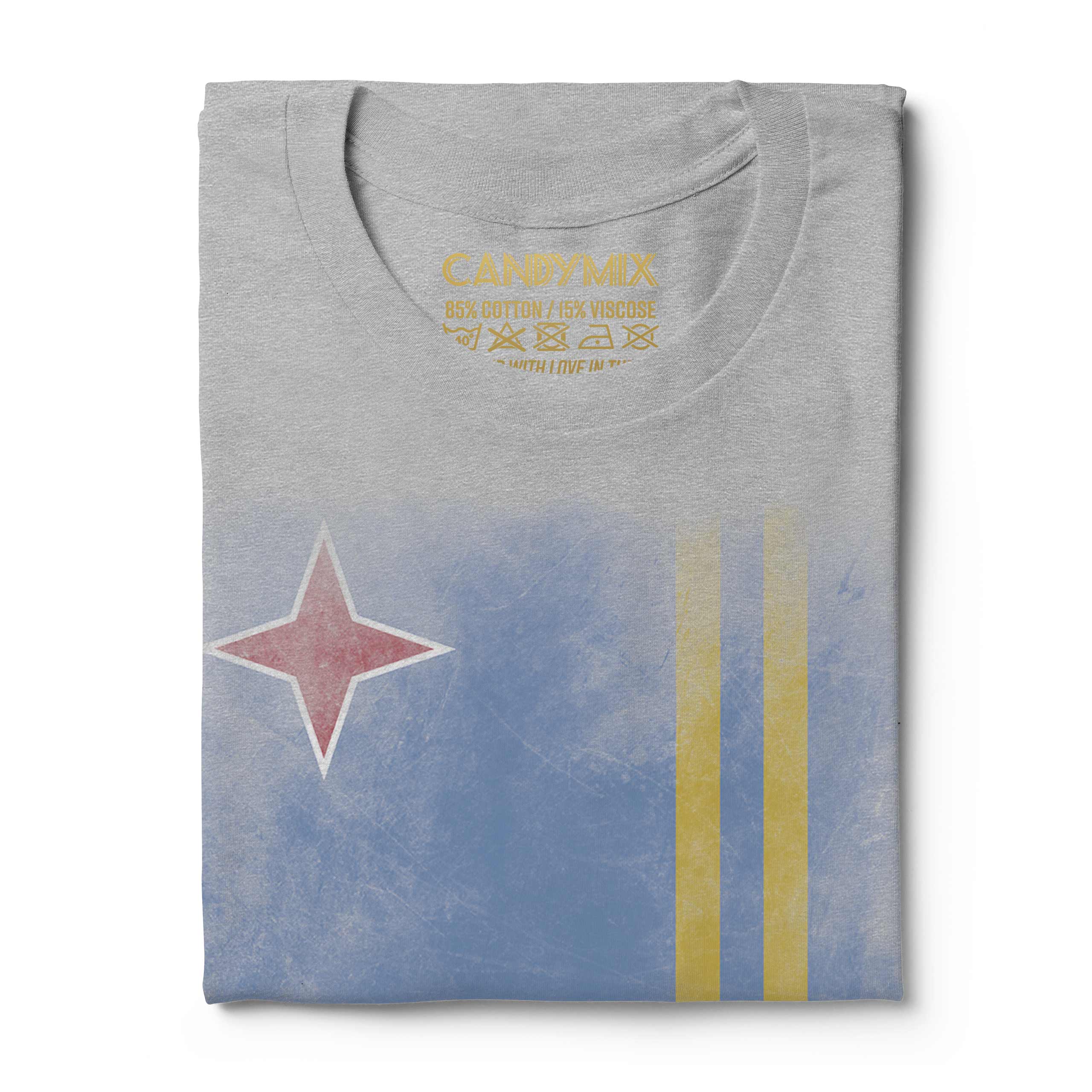 ARUBA FADED FLAG MENS T-SHIRT TEE TOP ARUBAN SHIRT FOOTBALL JERSEY GIFT - Picture 15 of 21