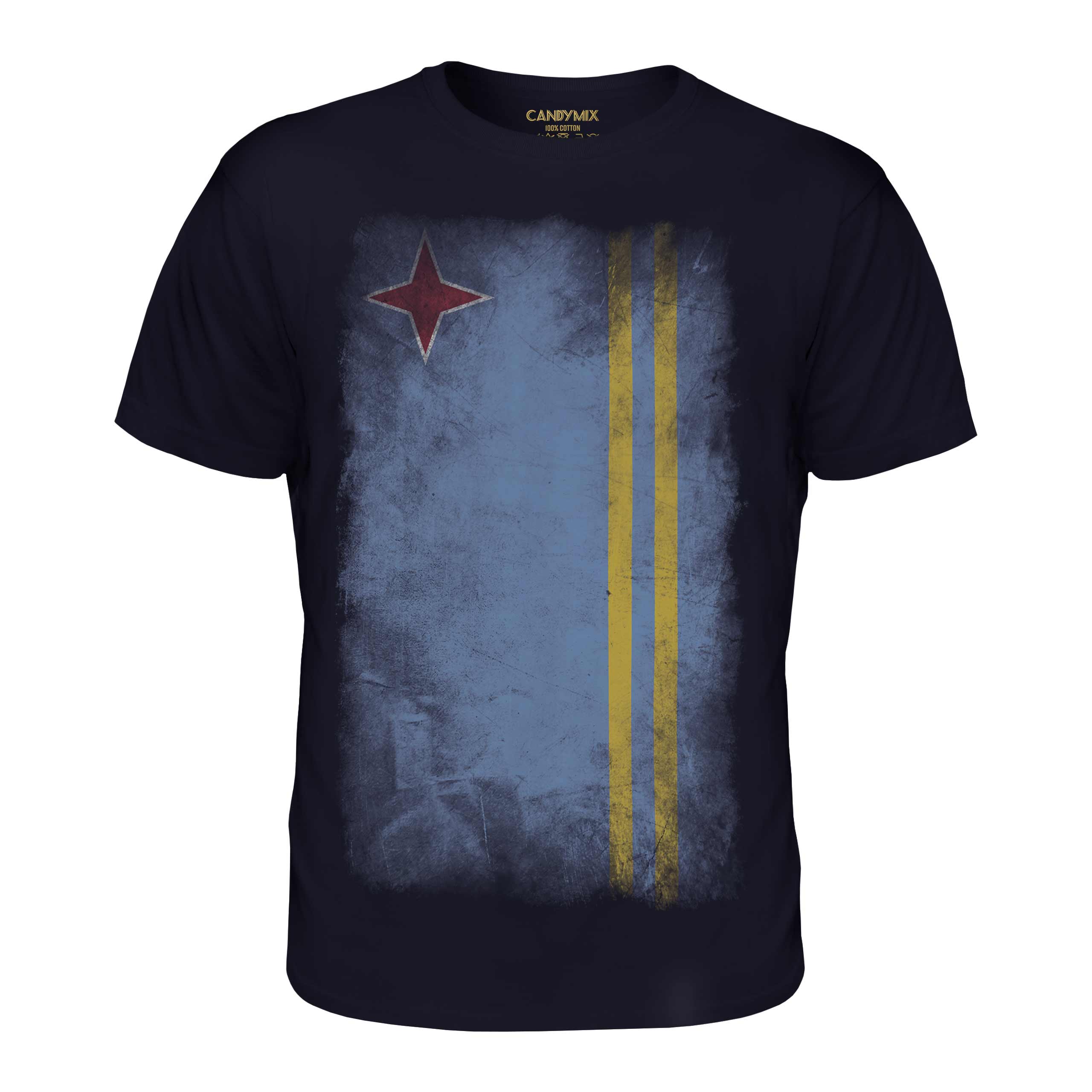 ARUBA FADED FLAG MENS T-SHIRT TEE TOP ARUBAN SHIRT FOOTBALL JERSEY GIFT - Picture 18 of 21
