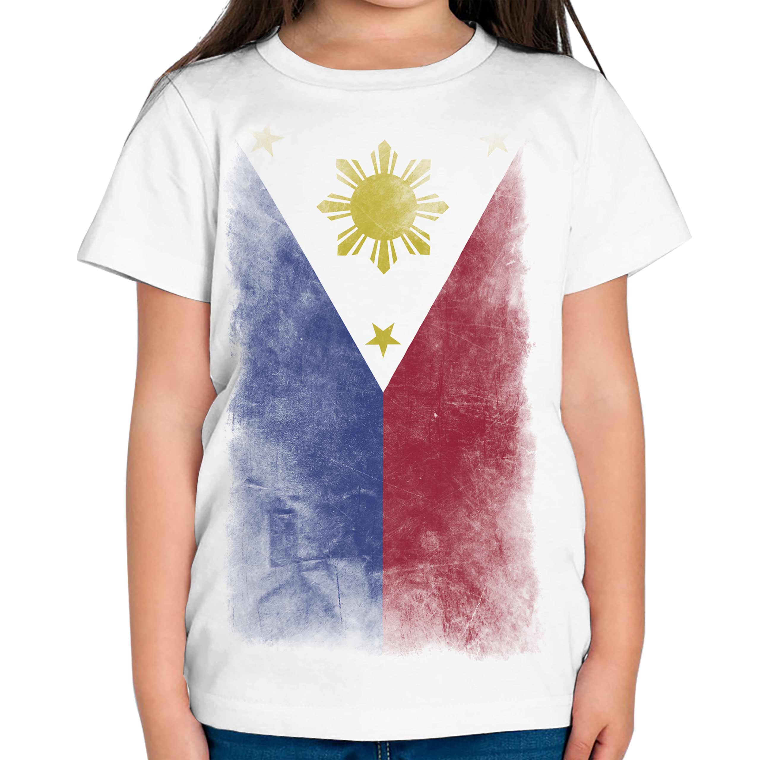 PHILIPPINES FADED FLAG Kids T-Shirt Tee Pilipinas Philippine Filipinas ...