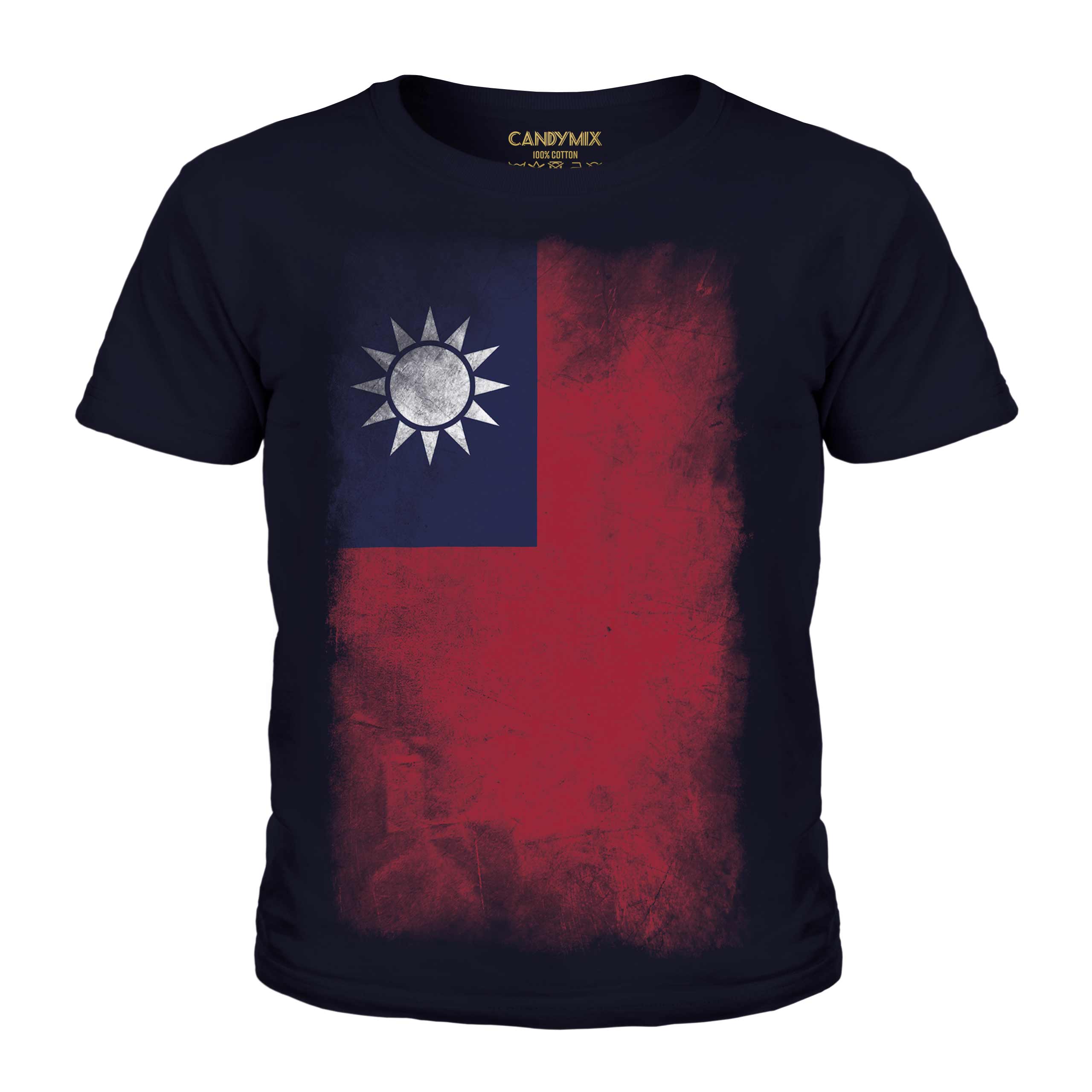 TAIWAN FADED FLAG KIDS T-SHIRT TEE TOP ZH?NGHUÁ MÍNGUÓ TAIWANESE TÁIWAN SHIRT - Picture 13 of 16
