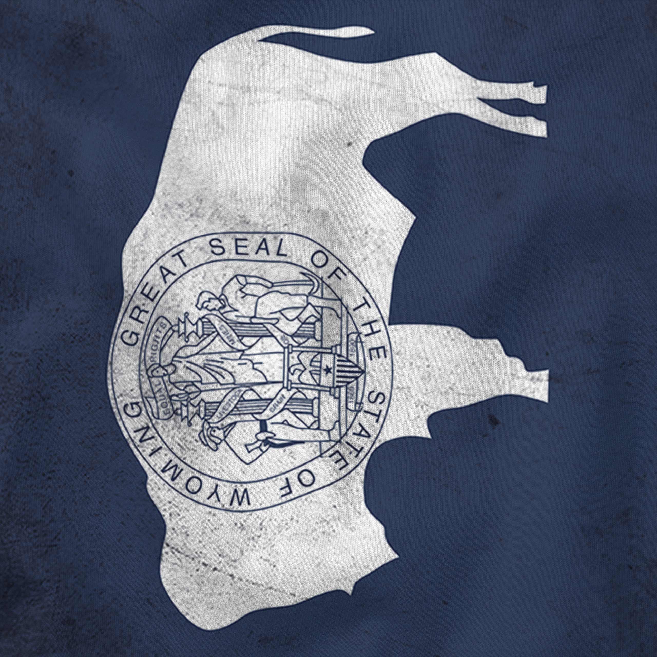 WYOMING STATE FADED FLAG MENS T-SHIRT TEE TOP WYOMINGITE SHIRT JERSEY GIFT - Picture 19 of 21