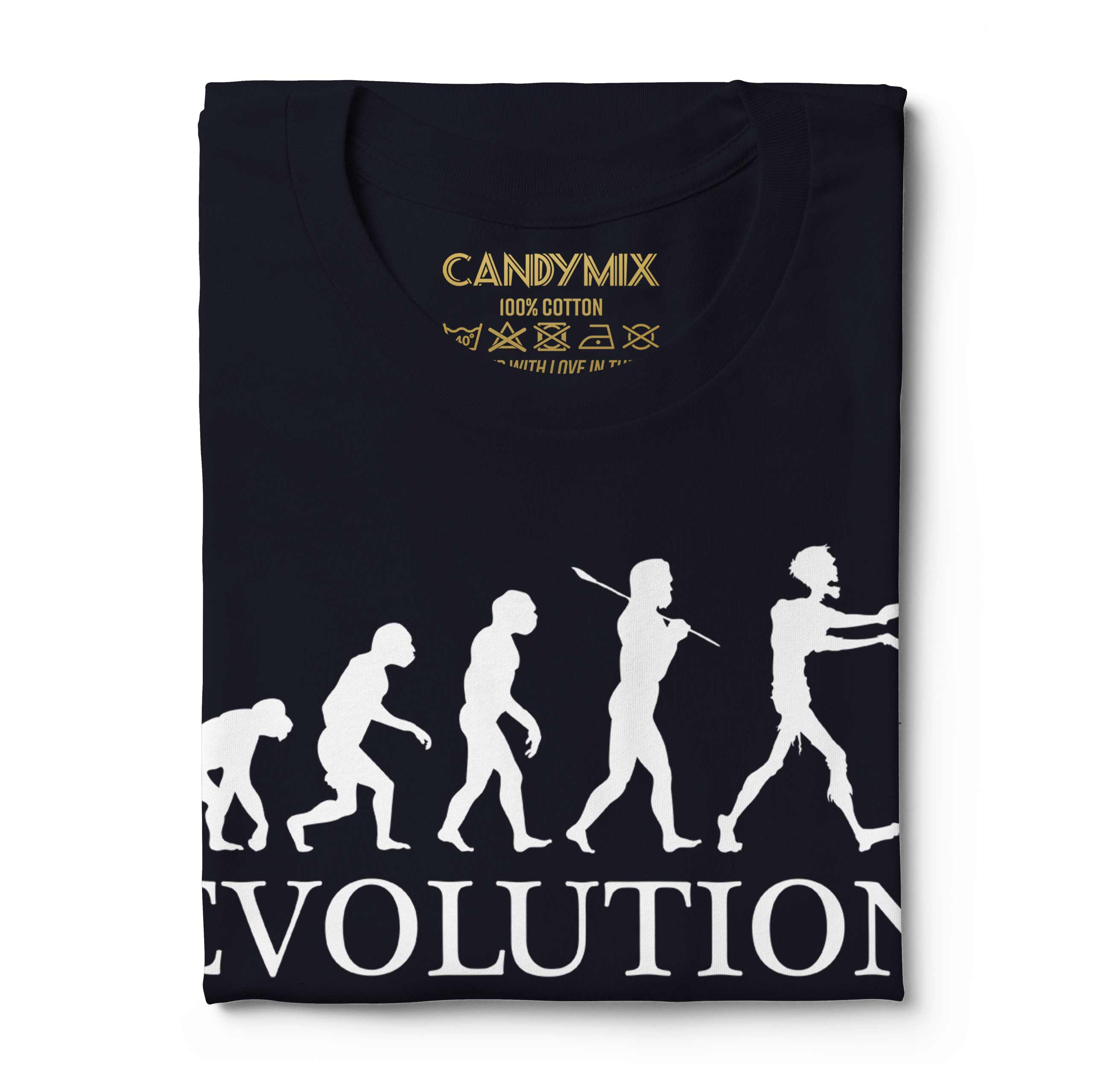 ZOMBIE EVOLUTION OF MAN MENS T-SHIRT TEE TOP GIFT APOCALYPSE HALLOWEEN KILLING