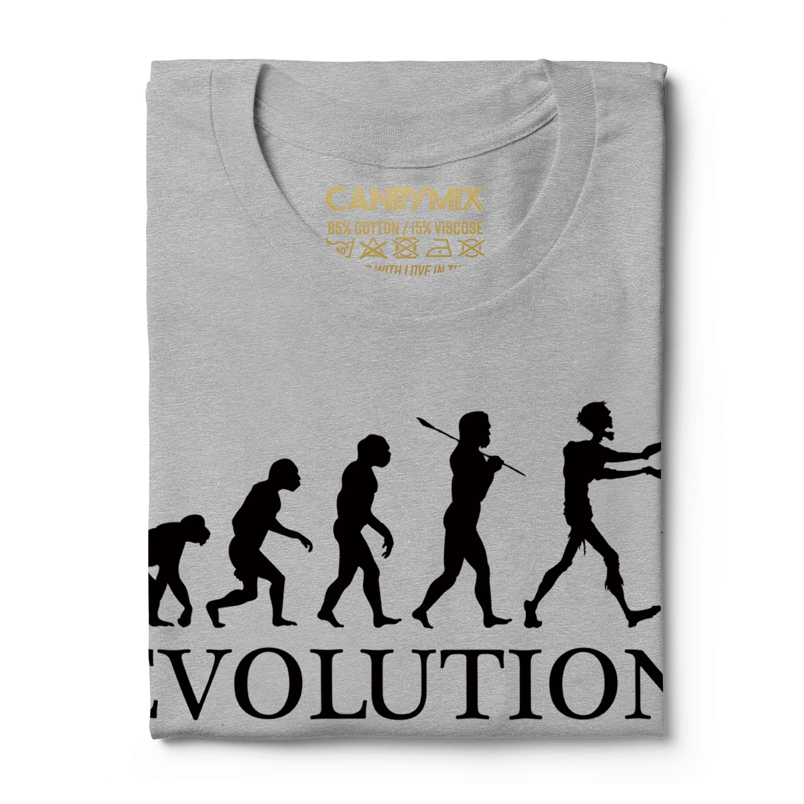 ZOMBIE EVOLUTION OF MAN MENS T-SHIRT TEE TOP GIFT APOCALYPSE HALLOWEEN KILLING