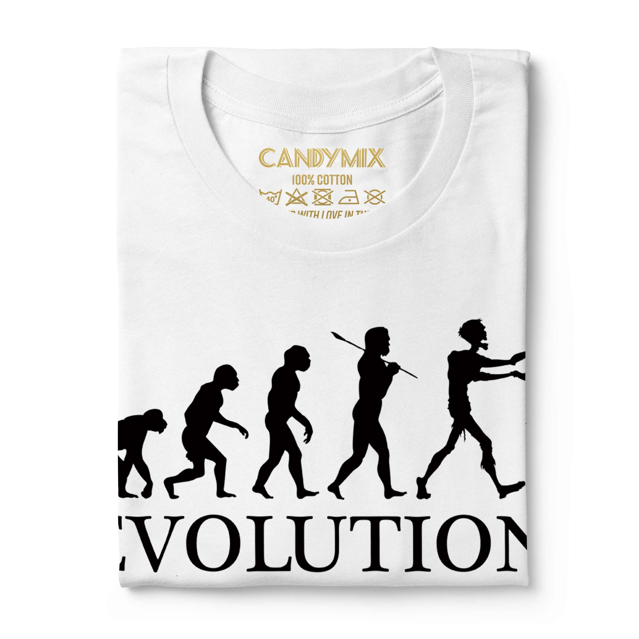 ZOMBIE EVOLUTION OF MAN MENS T-SHIRT TEE TOP GIFT APOCALYPSE HALLOWEEN KILLING