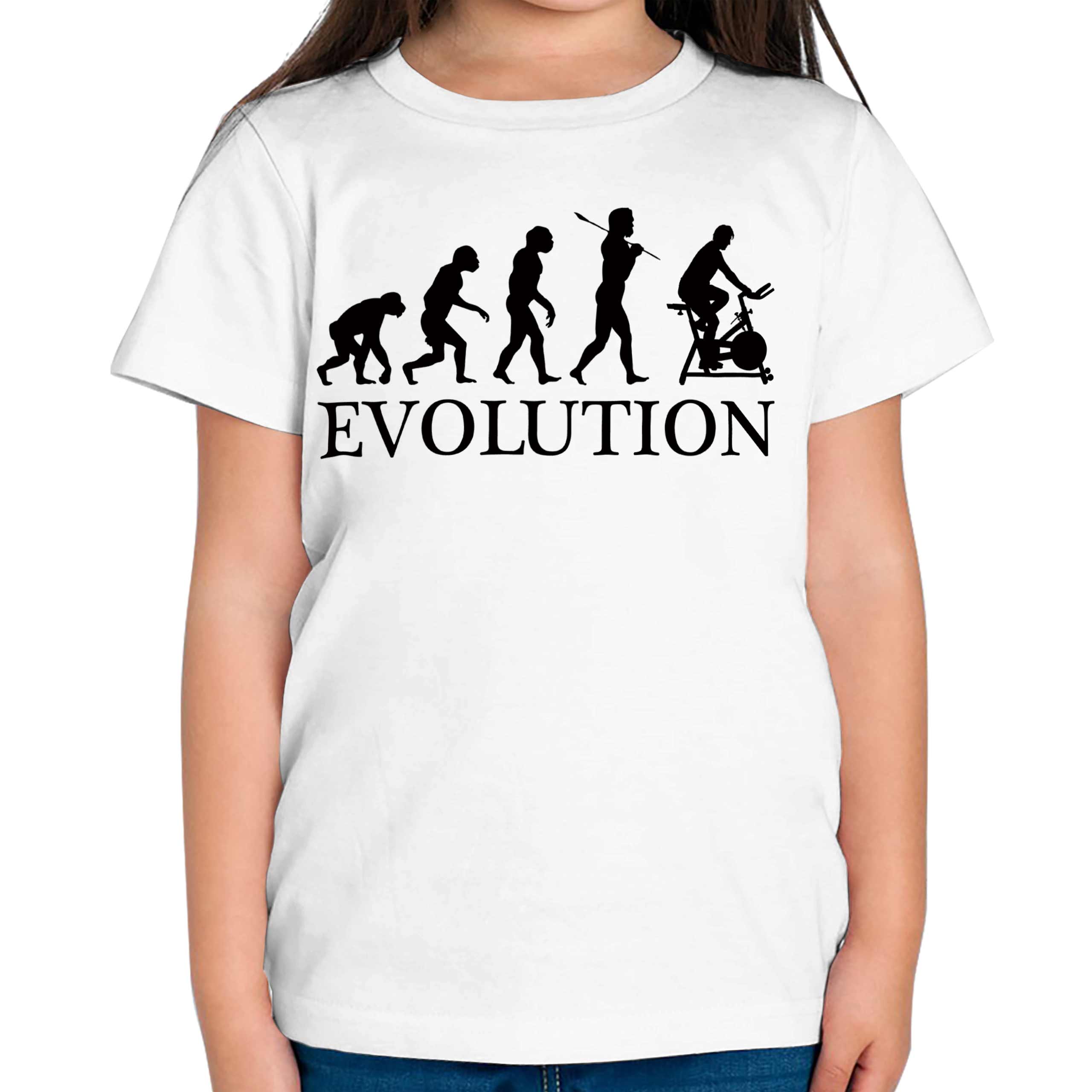 EXERCISE BIKE EVOLUTION OF MAN KIDS T-SHIRT TEE TOP GIFT