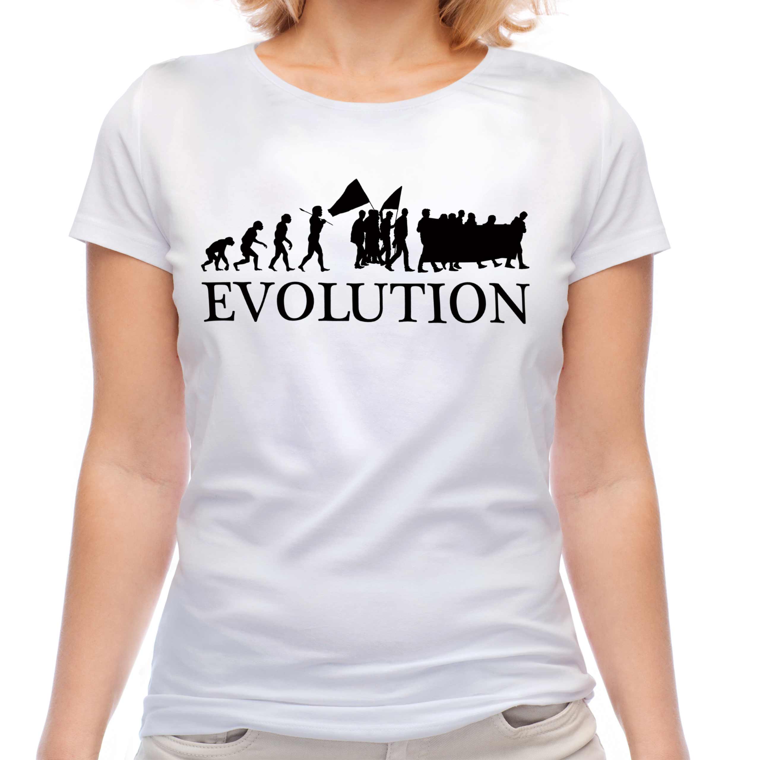 Candymix T-Shirt Uomo Giocoleria Evoluzione Umana – Maglietta In Cotone 100% Con Stampa Di Qualità – Vestibilità Comfort