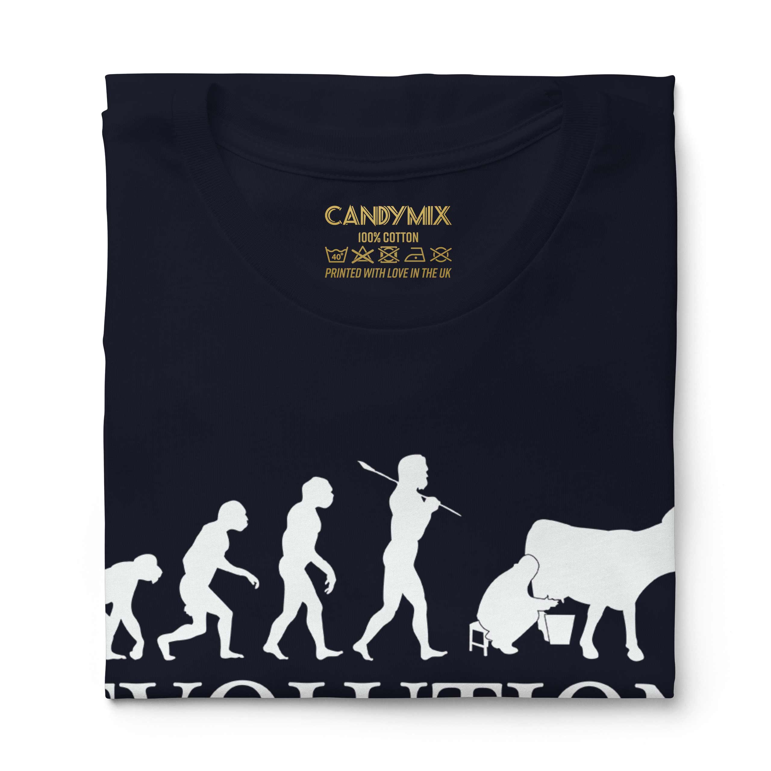 COW FARMER EVOLUTION LADIES T-SHIRT TEE TOP GIFT GIFT S MILKING - Picture 20 of 21