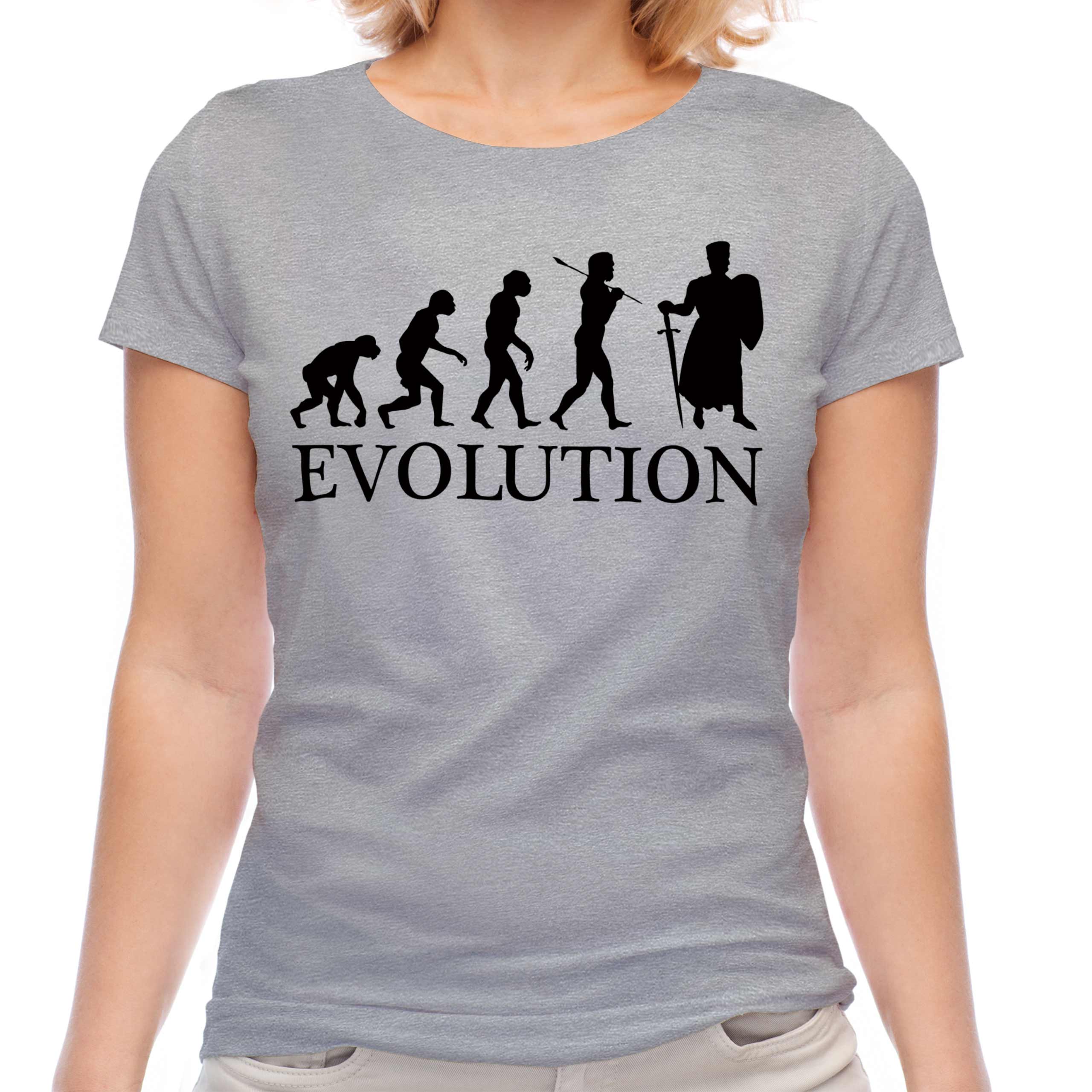 KNIGHT CRUSADE EVOLUTION LADIES T-SHIRT TEE TOP GIFT OUTFIT COSTUME - Picture 12 of 21