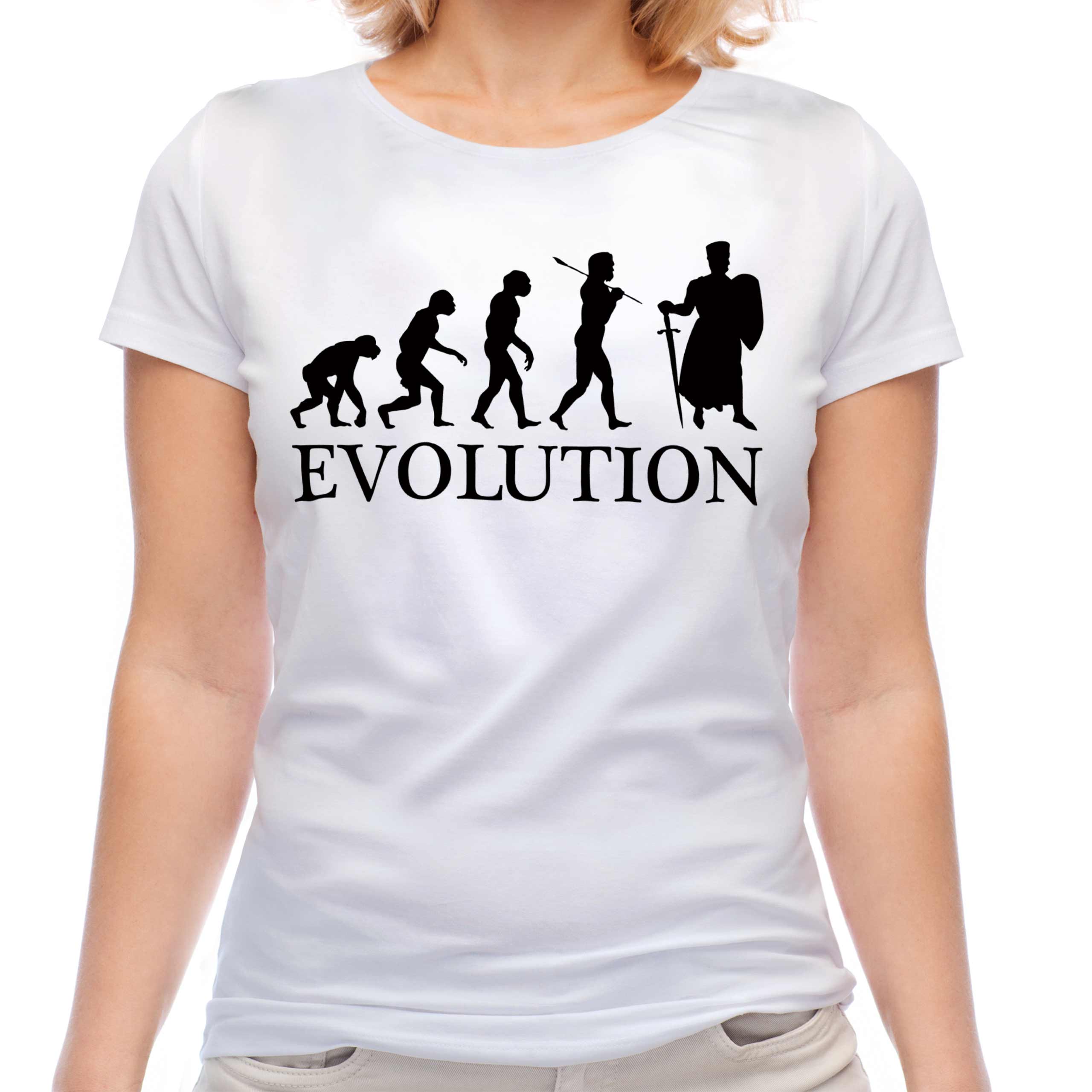 KNIGHT CRUSADE EVOLUTION LADIES T-SHIRT TEE TOP GIFT OUTFIT COSTUME - Picture 2 of 21