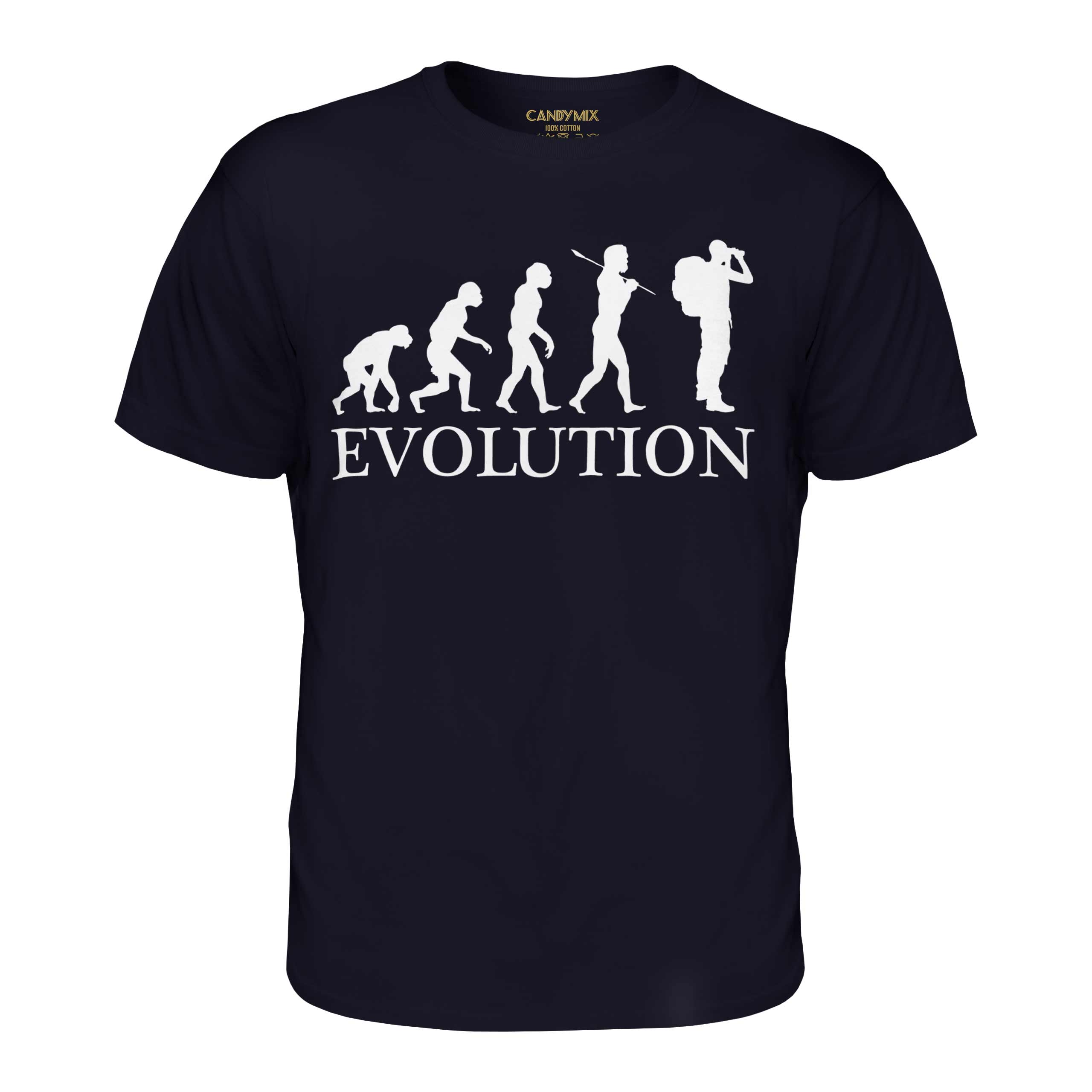 Avventuriero Evolution Uomo T-Shirt Regalo Cappello Completo - Picture 18 of 21