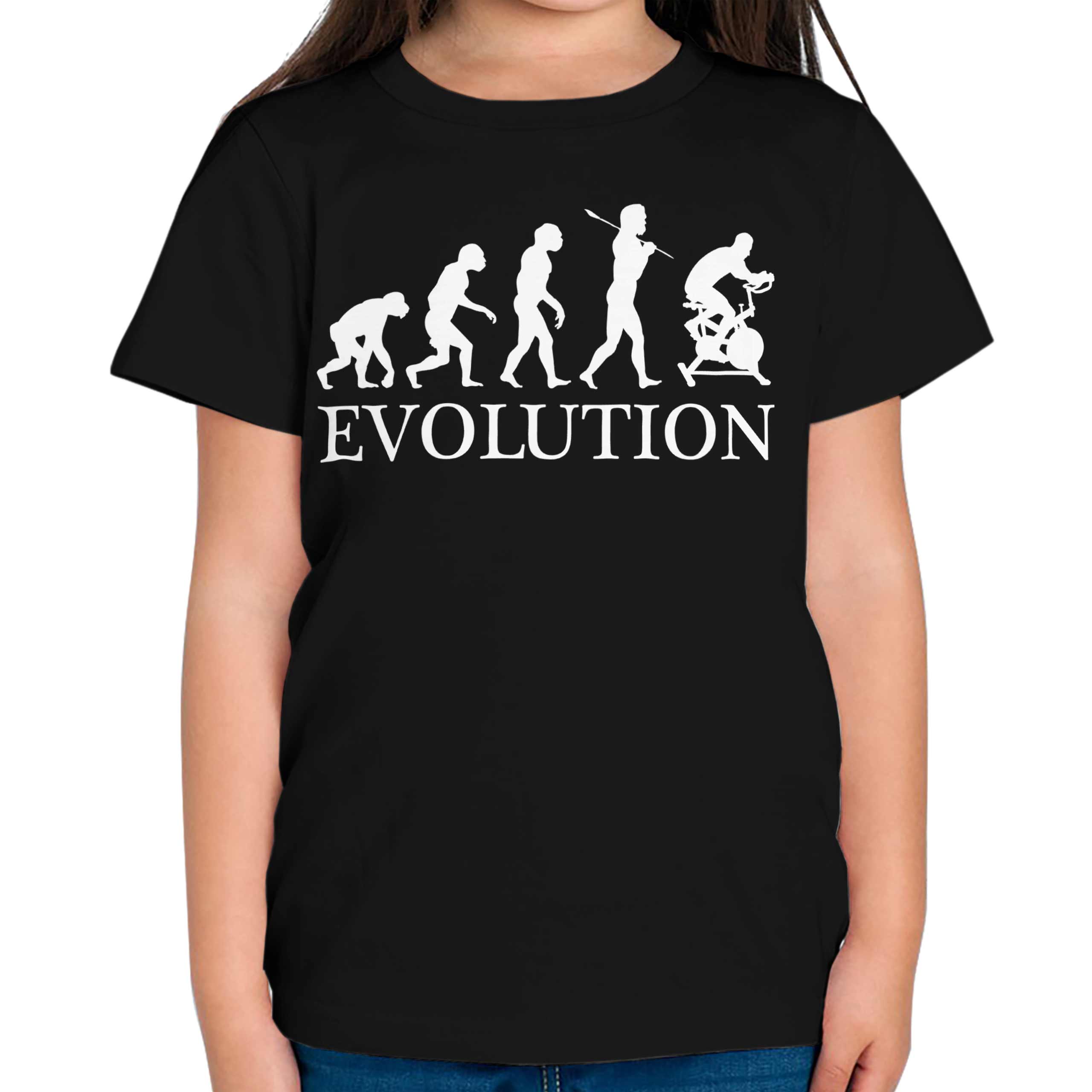 CYCLING MACHINE EVOLUTION KIDS T-SHIRT TEE TOP GIFT EXERCISE BIKE
