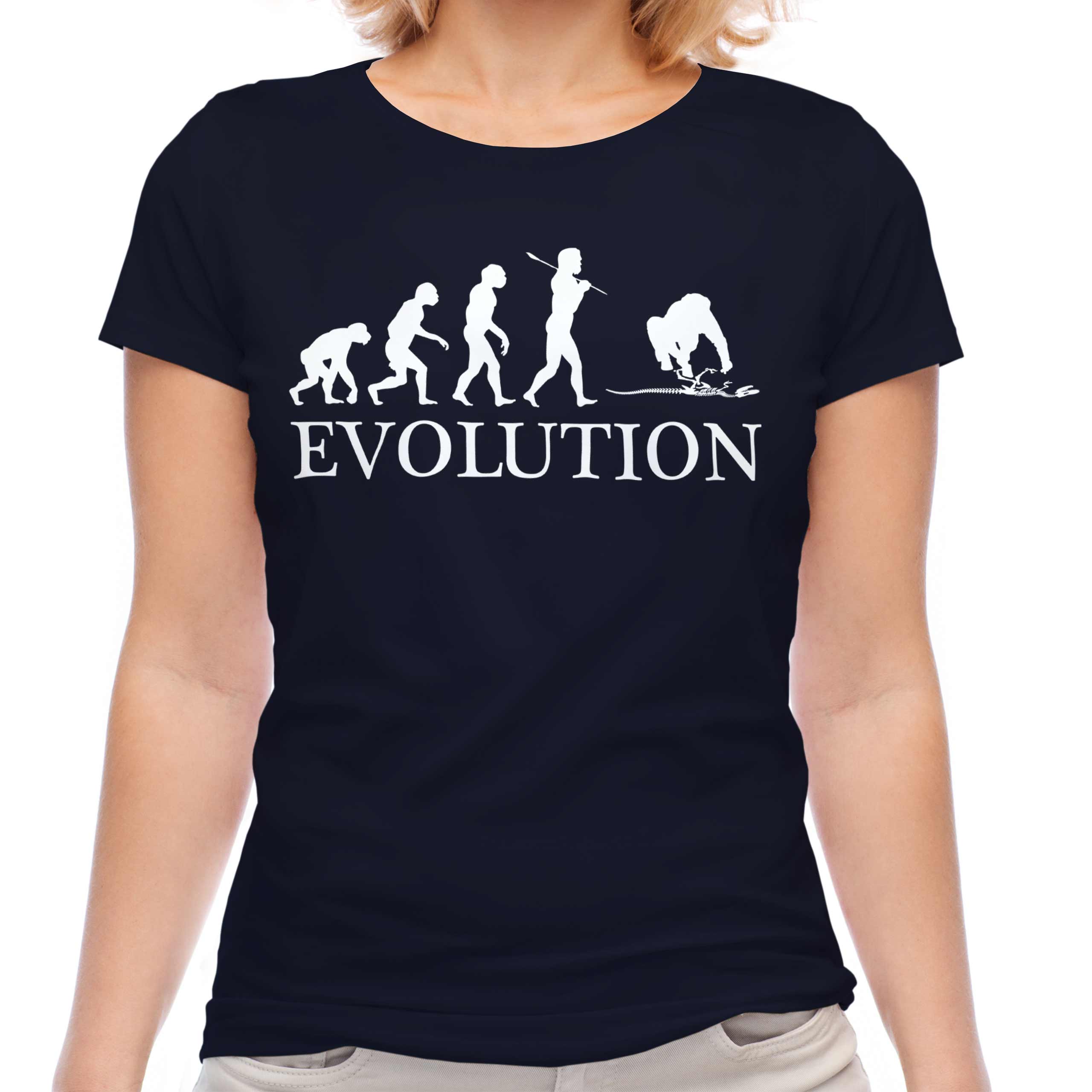 ARCHAEOLOGIST EVOLUTION LADIES T-SHIRT TEE TOP GIFT ARCHAEOLOGY DINOSAUR - Picture 17 of 21