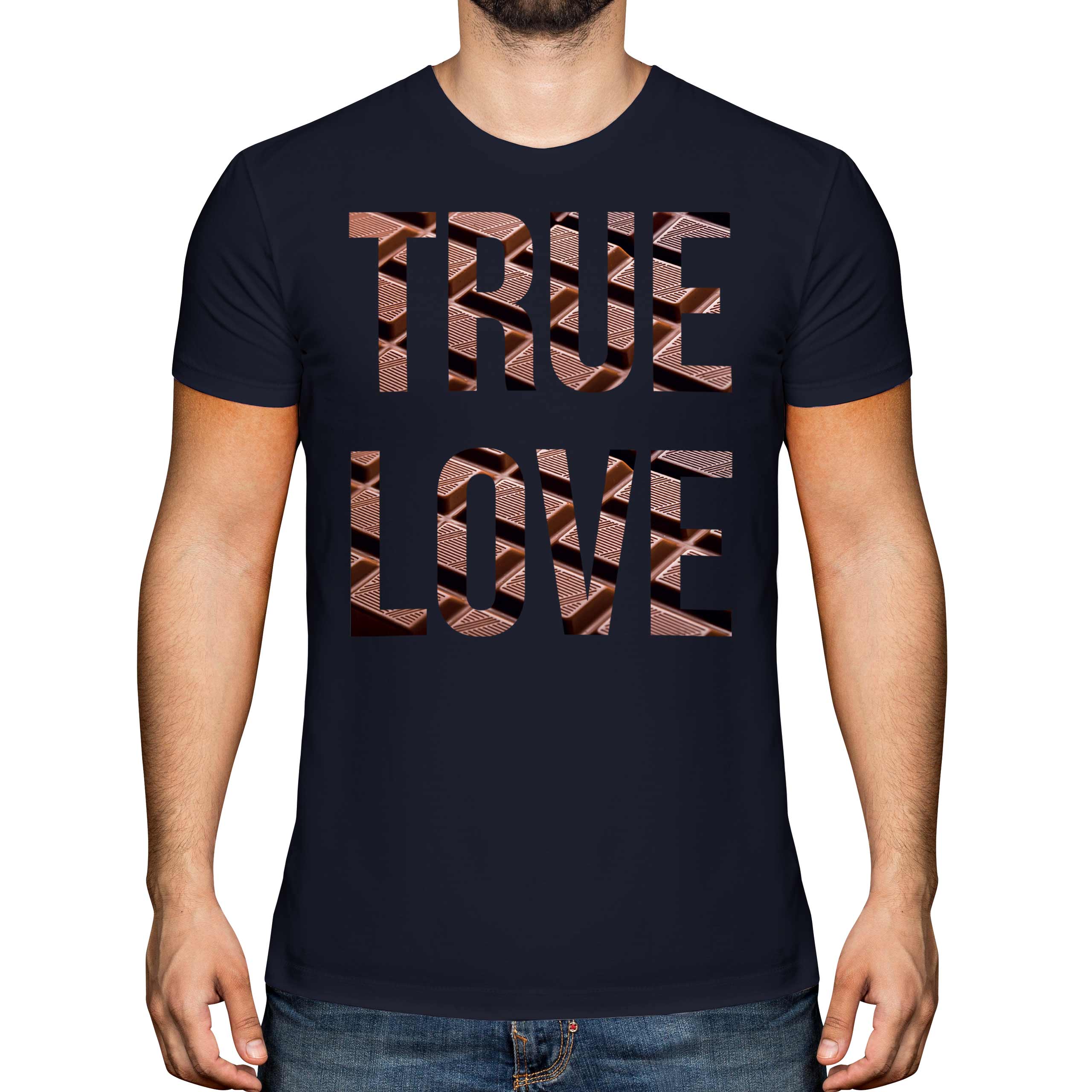 Cioccolato Vero Amore Uomo T-Shirt Regalo Caaco Scuro - Foto 17 di 21