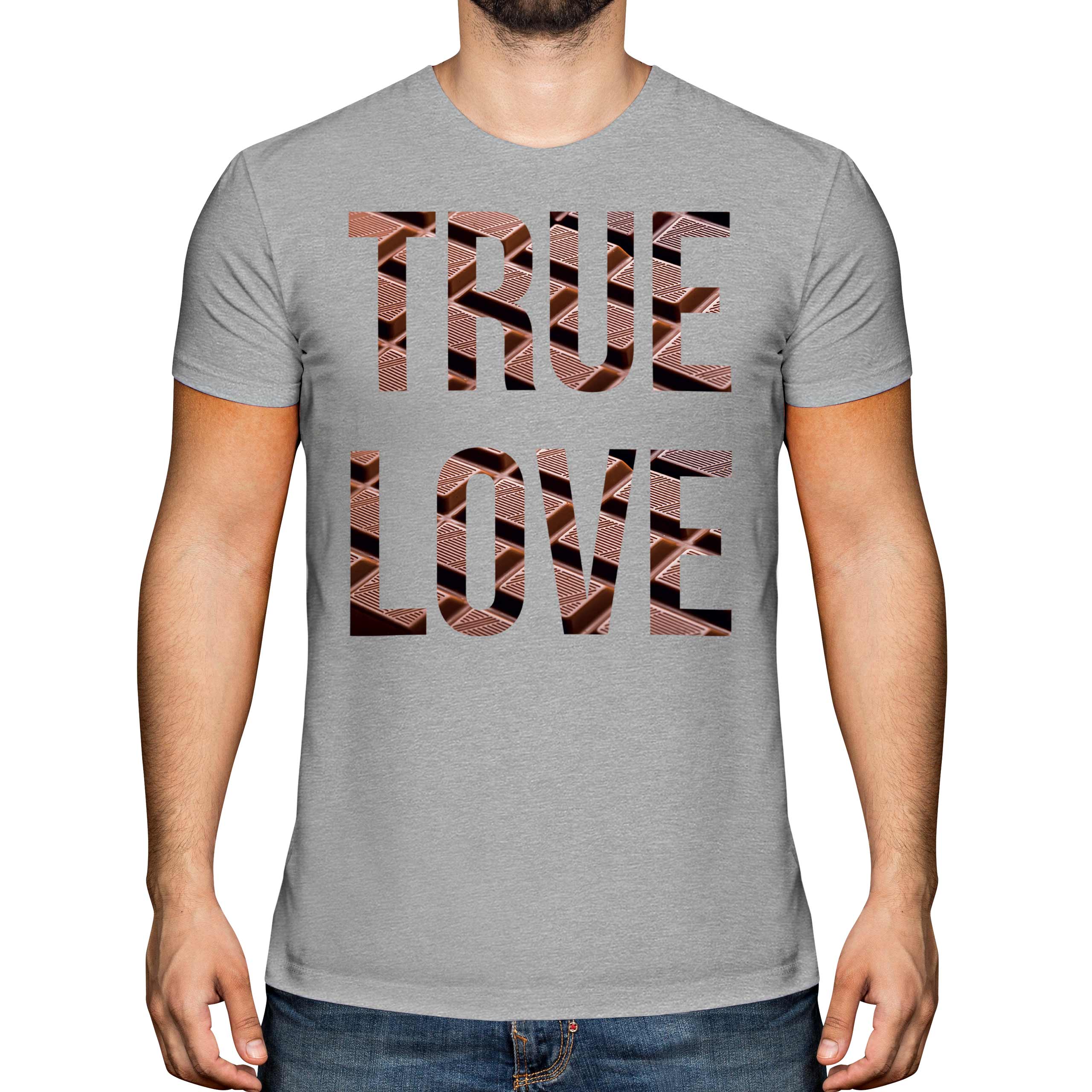 Cioccolato Vero Amore Uomo T-Shirt Regalo Caaco Scuro - Foto 12 di 21