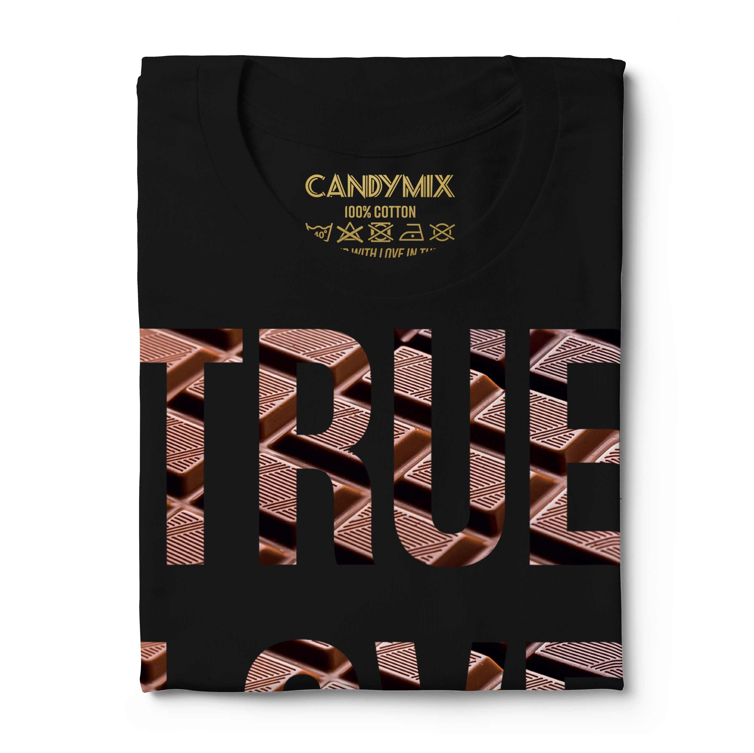 Cioccolato Vero Amore Uomo T-Shirt Regalo Caaco Scuro - Foto 10 di 21