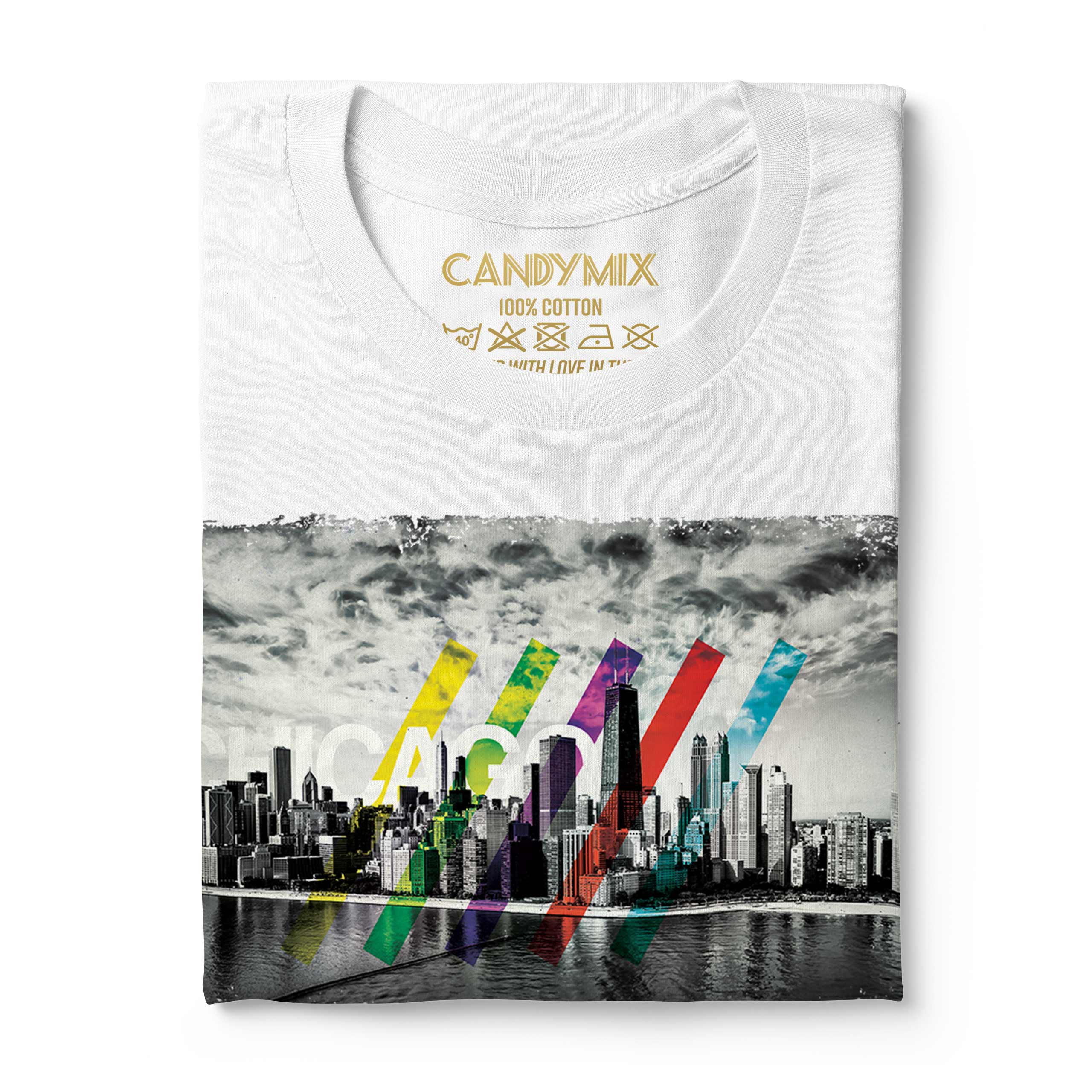 Chicago Skyline Buildings Design' Men's T-Shirt