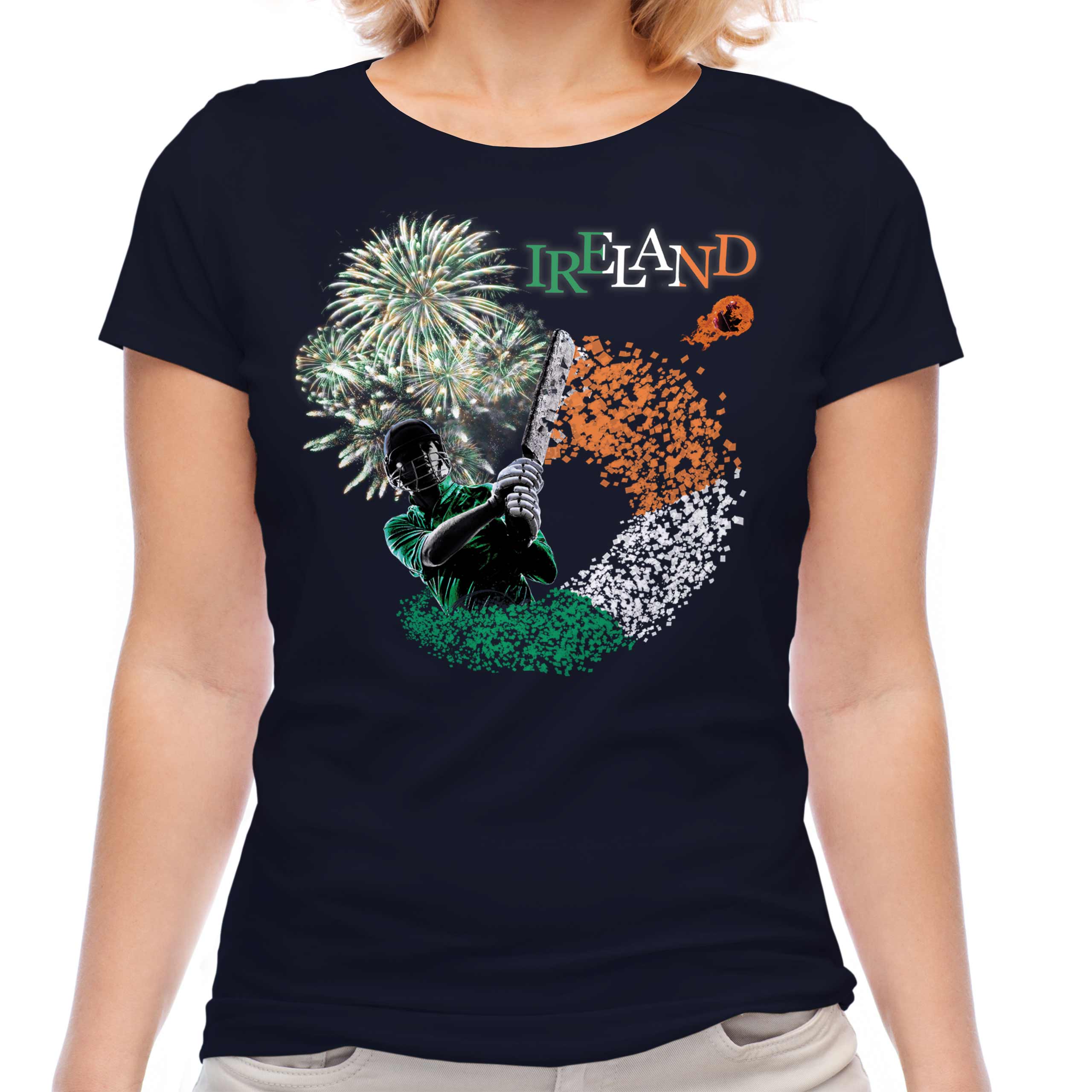 IRELAND CRICKETER LADIES T-SHIRT TEE TOP GIFT CRICKET WORLD CUP - Picture 17 of 21