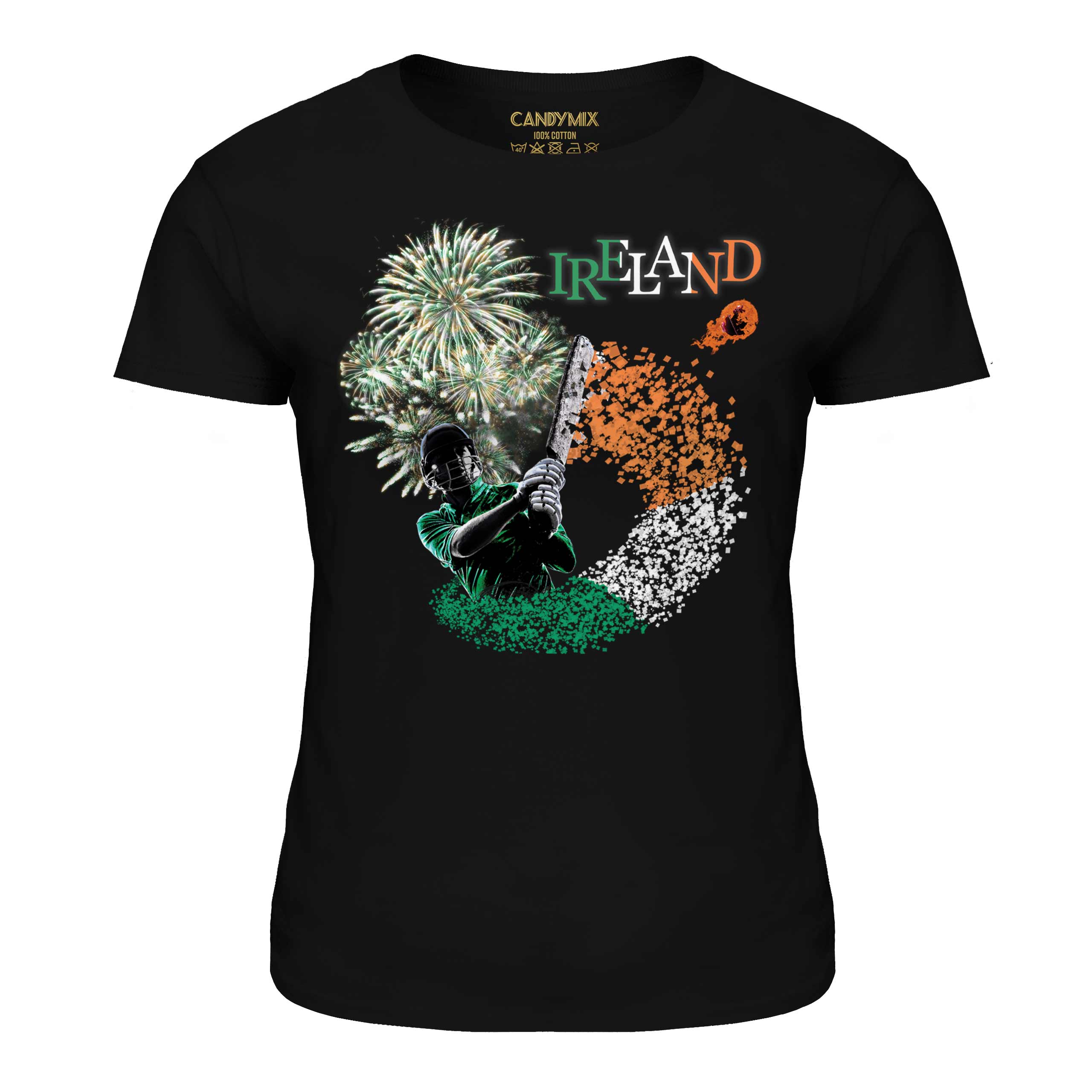 IRELAND CRICKETER LADIES T-SHIRT TEE TOP GIFT CRICKET WORLD CUP - Picture 8 of 21