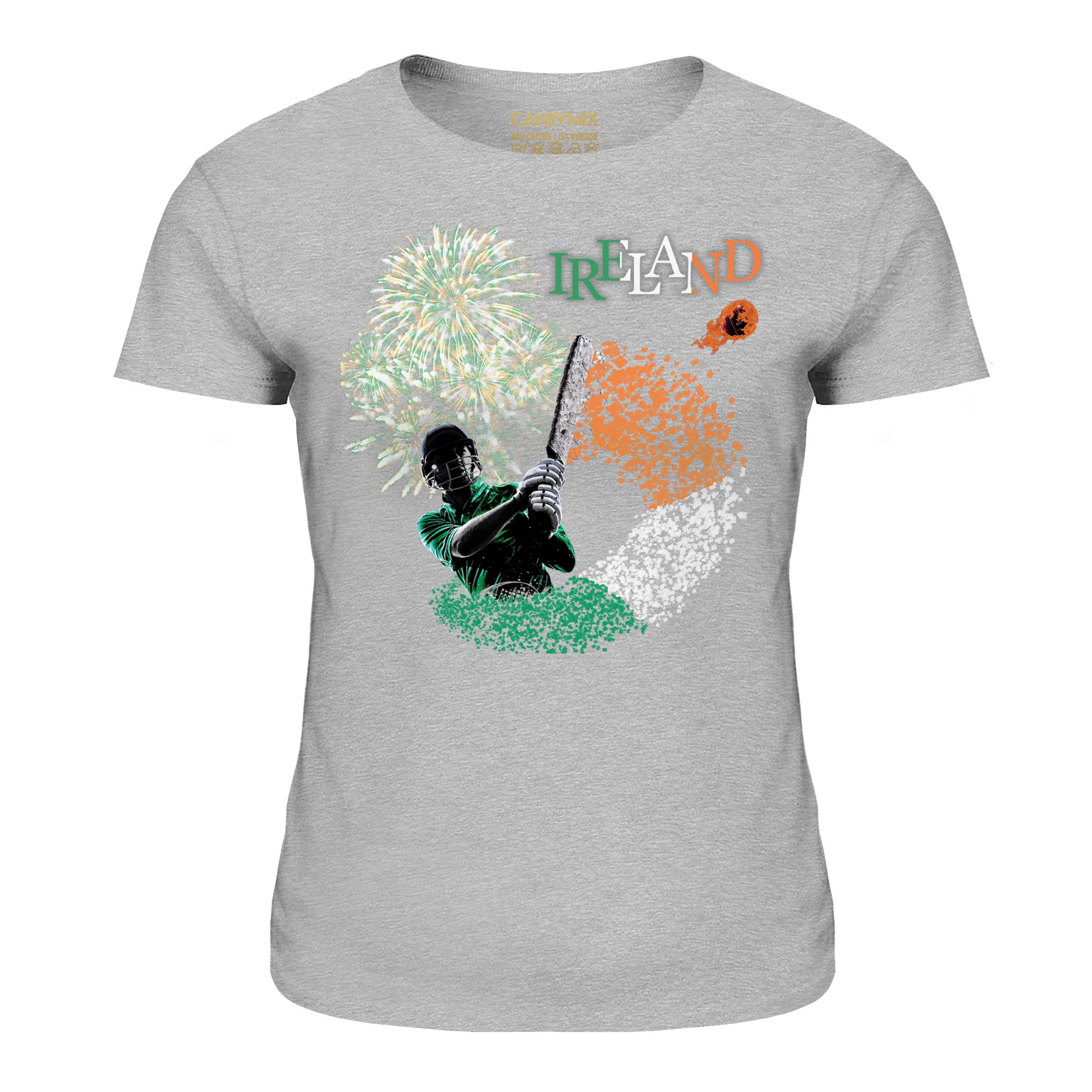 IRELAND CRICKETER LADIES T-SHIRT TEE TOP GIFT CRICKET WORLD CUP - Picture 13 of 21