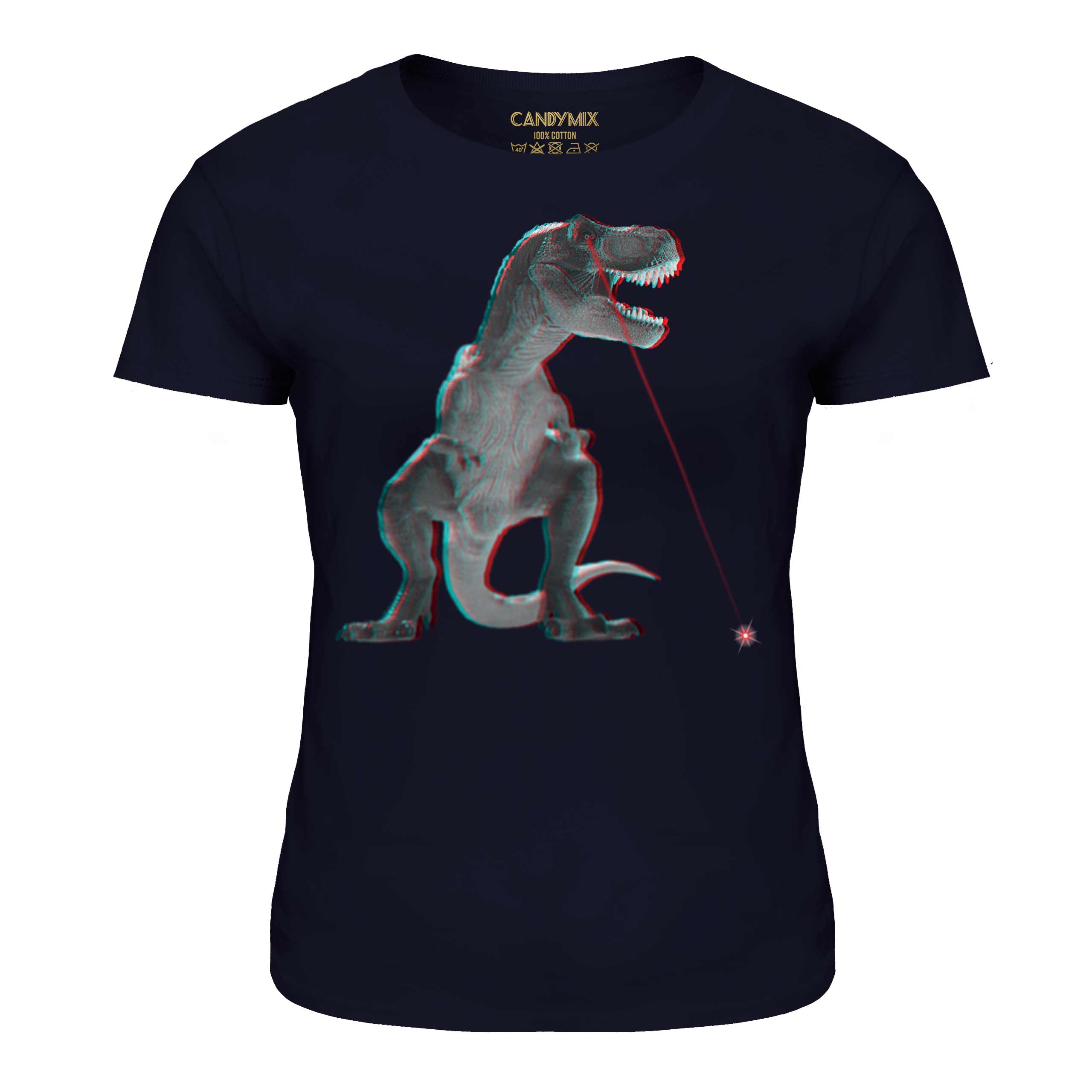 T-REX LASER 3D LADIES T-SHIRT TEE TOP GIFT DINOSAUR SCIENCE FICTION - Picture 18 of 21
