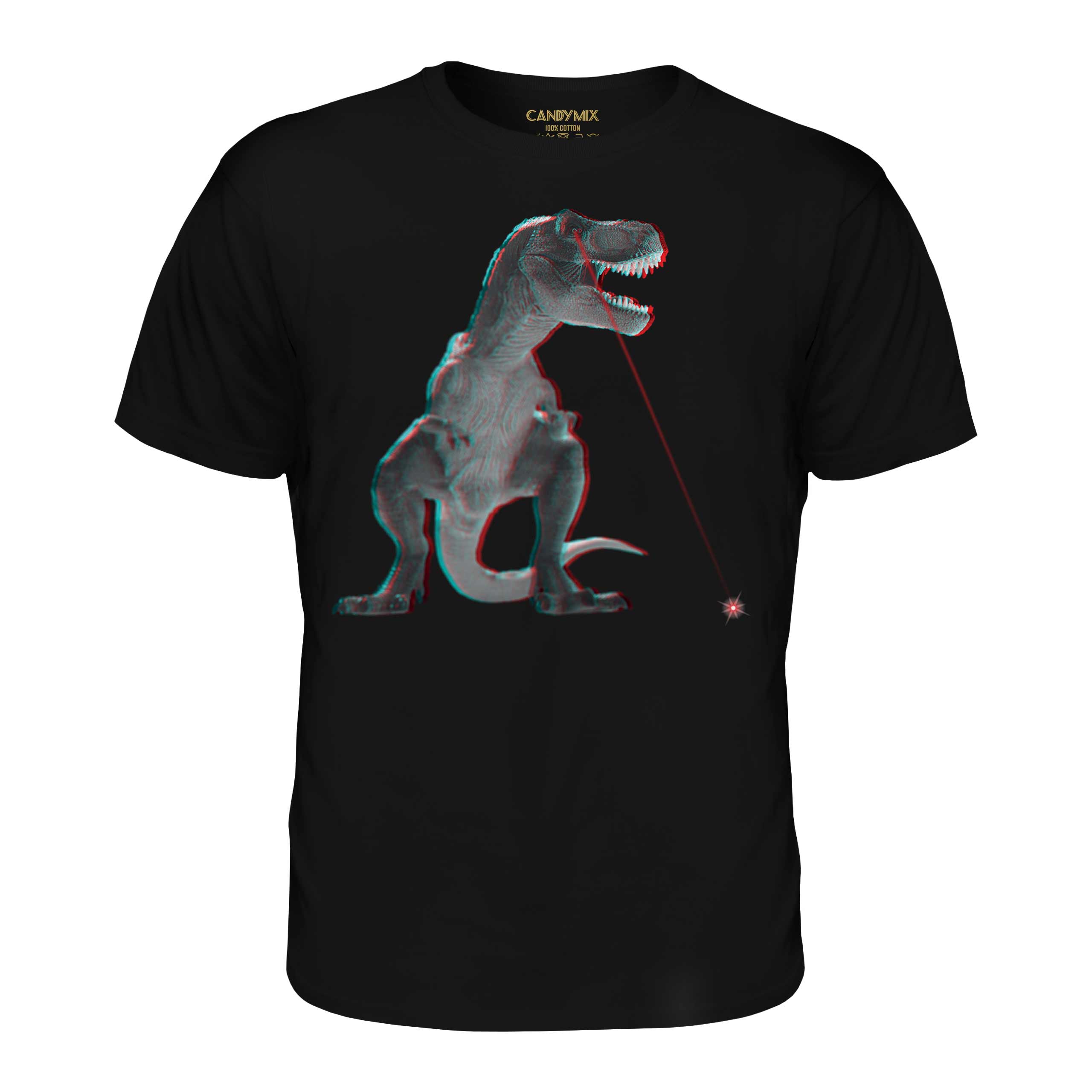 T-REX LASER 3D MENS T-SHIRT TEE TOP GIFT DINOSAUR SCIENCE FICTION