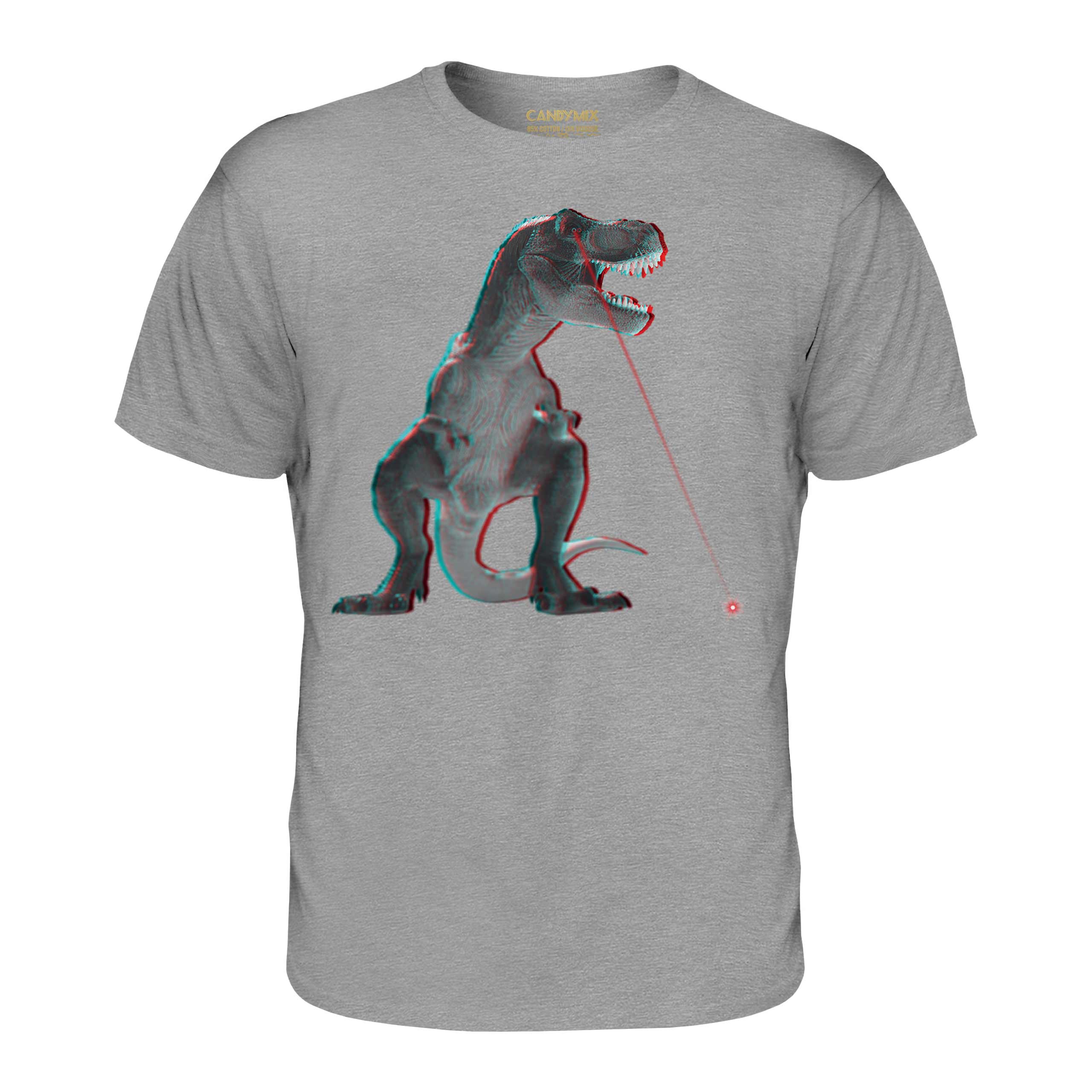 T-REX LASER 3D MENS T-SHIRT TEE TOP GIFT DINOSAUR SCIENCE FICTION