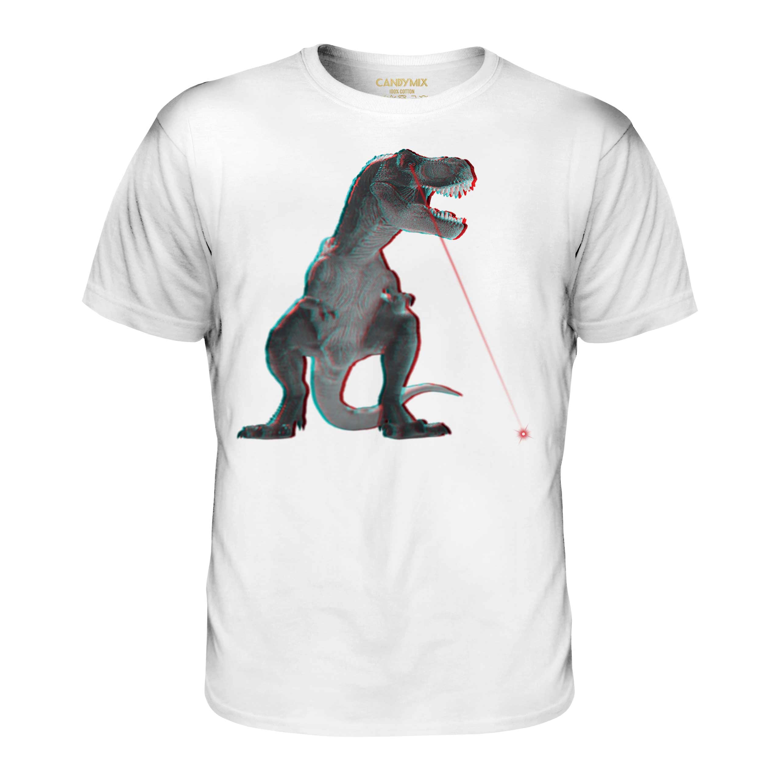 T-REX LASER 3D MENS T-SHIRT TEE TOP GIFT DINOSAUR SCIENCE FICTION